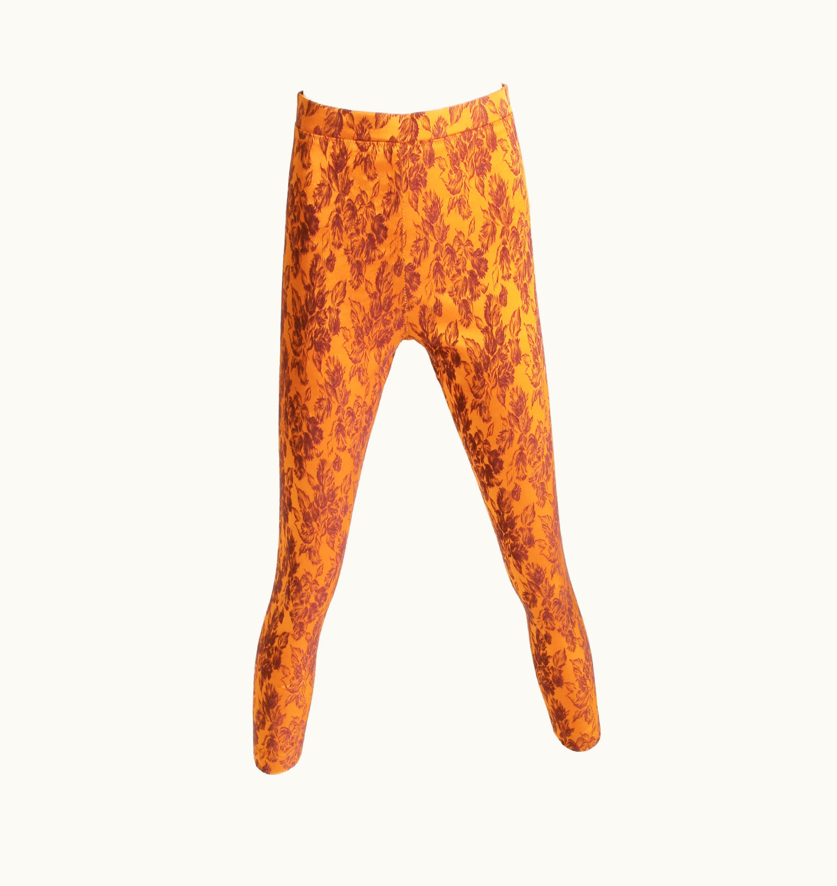 Jean-Paul Gaultier Jean Paul Gaultier Pants Cropped Brilliant Floral Pattern Colorful 90s Vintage