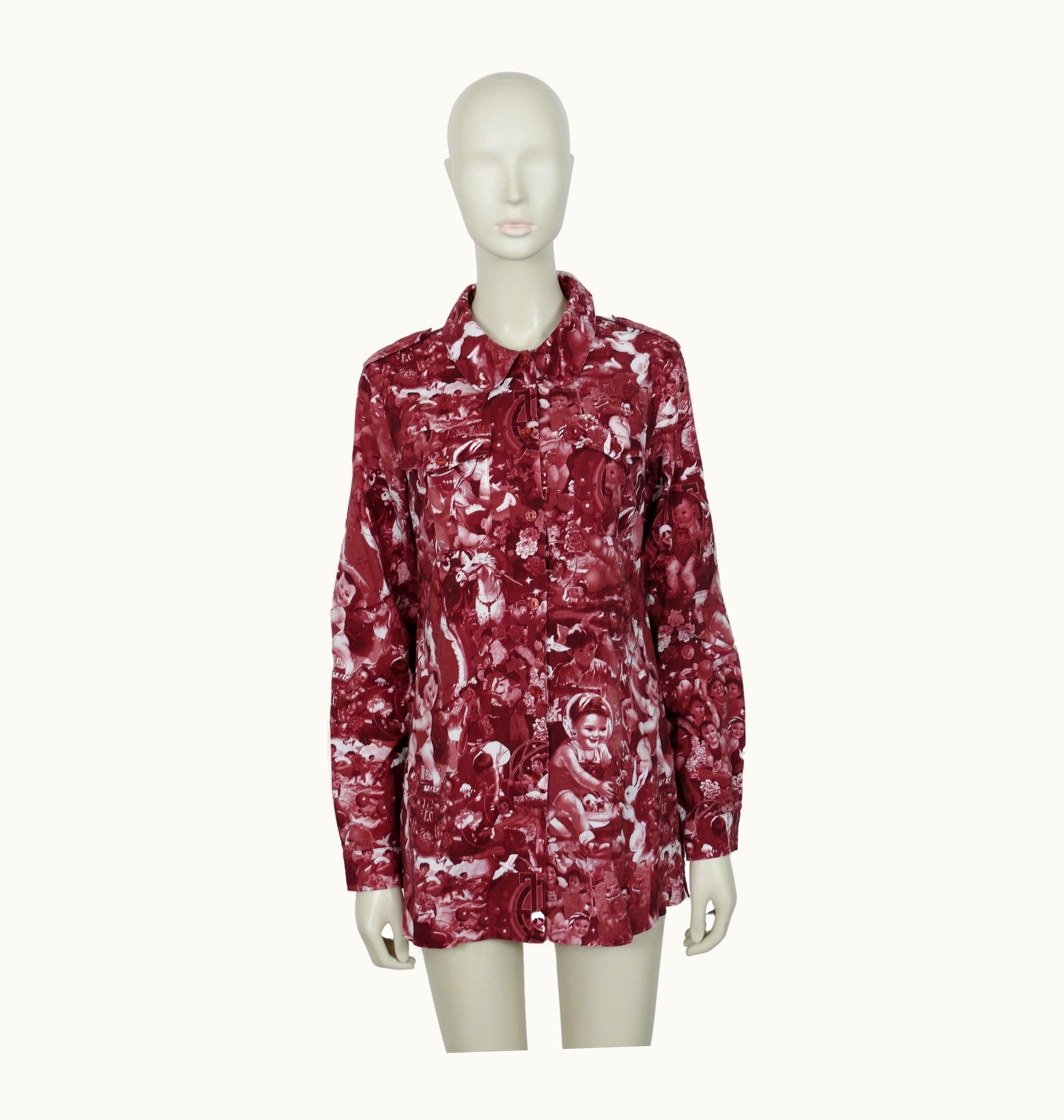 Jean-Paul Gaultier Jean Paul Gaultier Vintage Chinese Children And Babies Propaganda Cotton Shirt