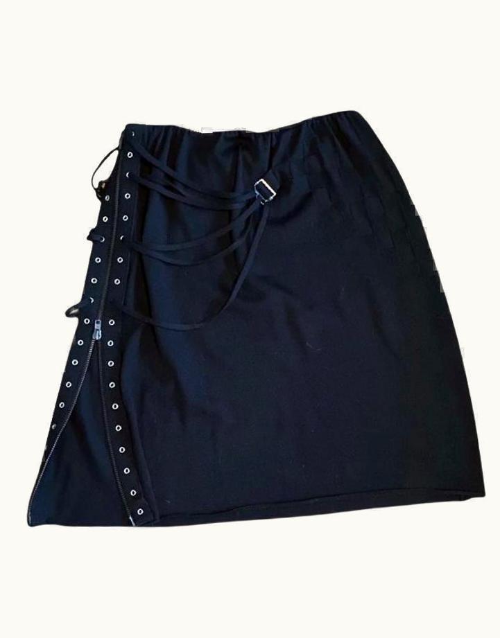 Jean-Paul Gaultier Jean Paul Gaultier Vintage Corset Punk Anarchy Fight Against Racism Straps Skirt