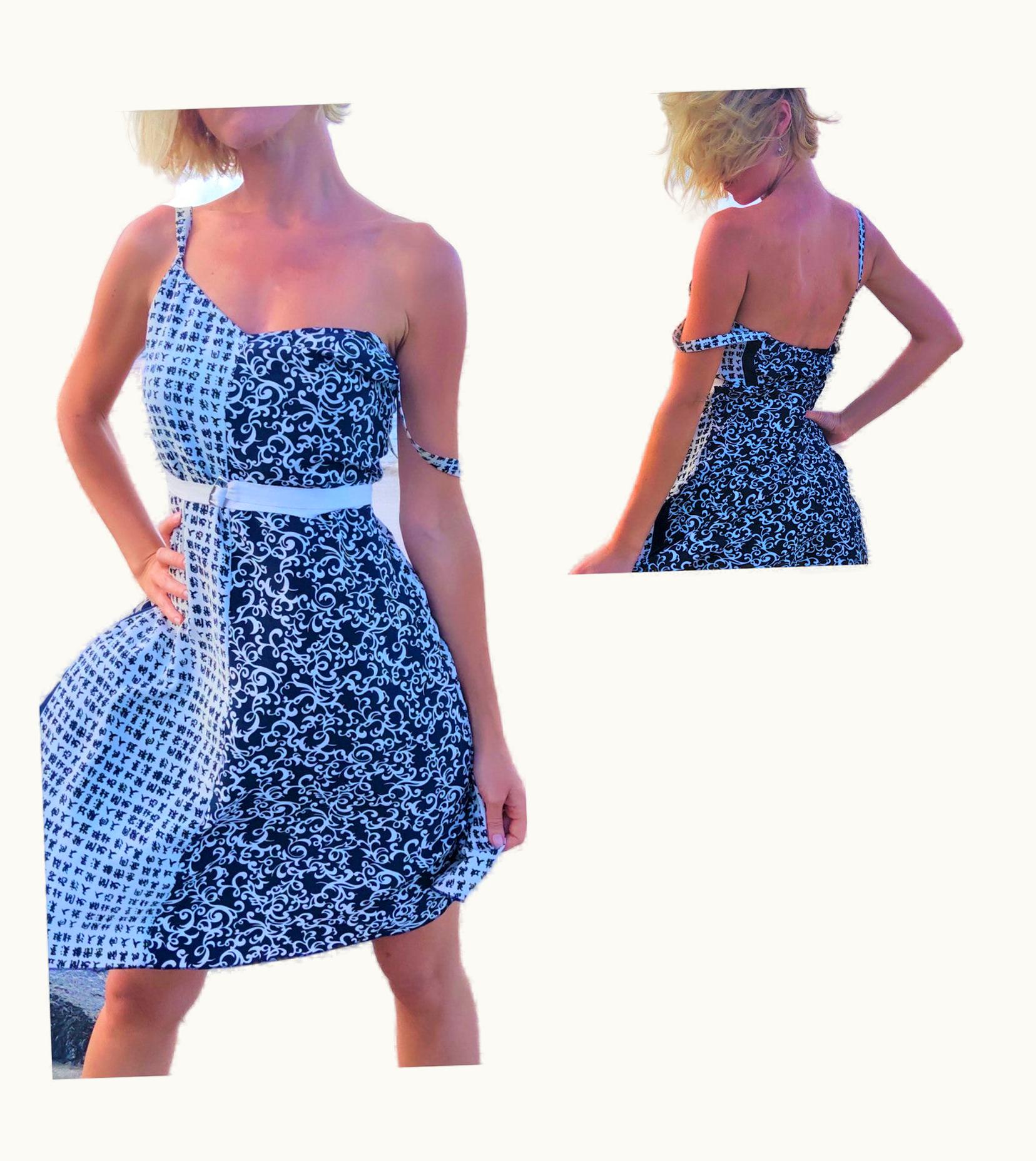 Jean-Paul Gaultier Jean Paul Gaultier 1994 Japanese Japan Letter Text Junior Symbol Couture Dress