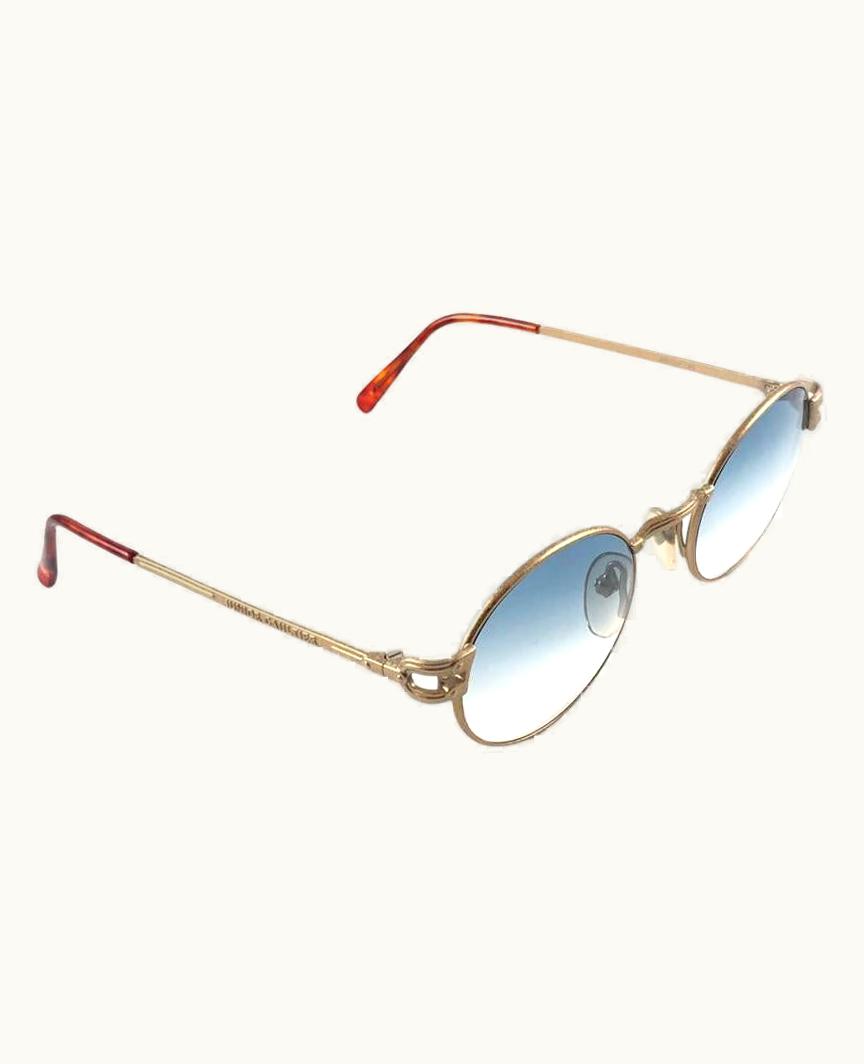 Jean-Paul Gaultier Jean Paul Gaultier 57 3176 Oval Copper Sunglasses 1990' Made In Japan