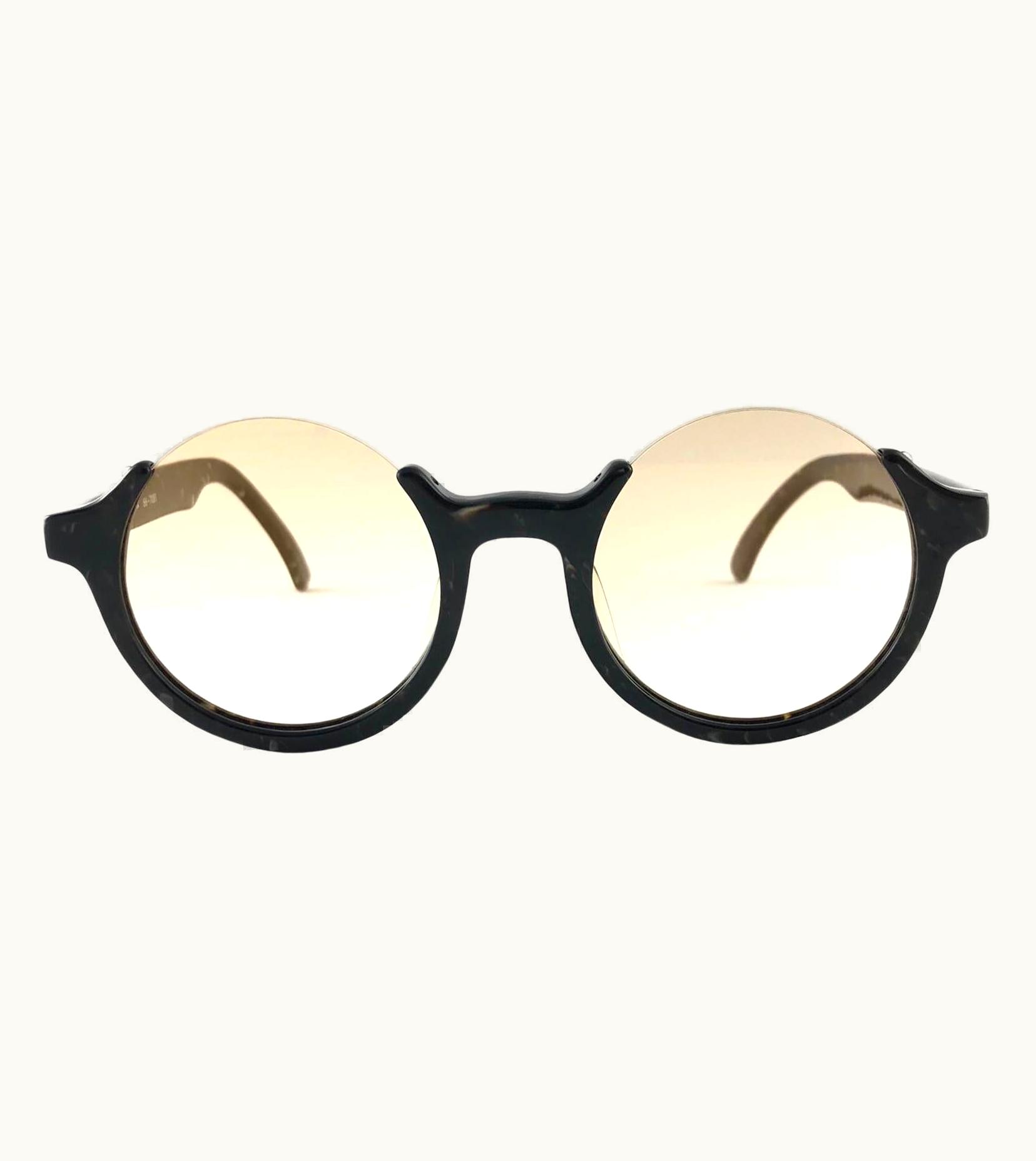 Jean-Paul Gaultier Jean Paul Gaultier 56 7061 Round Marbled Flat Lenses 1990' Jpg Sunglasses