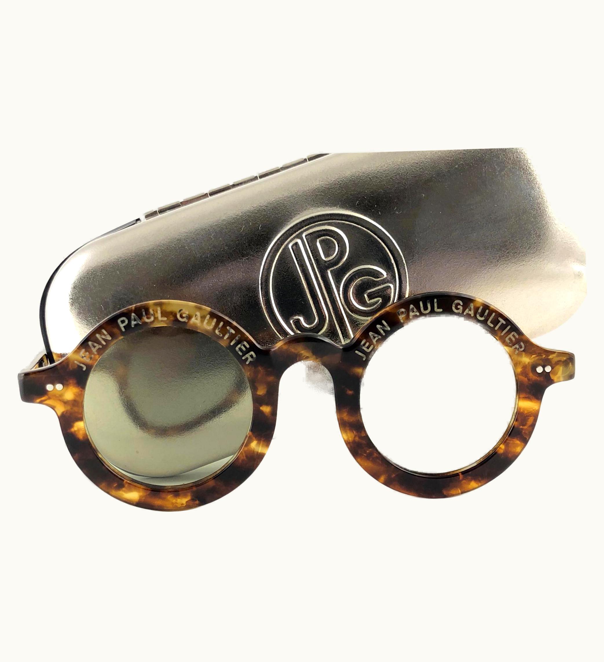 Jean-Paul Gaultier Jean Paul Gaultier 56 0071 Round Tortoise Iconic 90' Japan Jpg Sunglasses