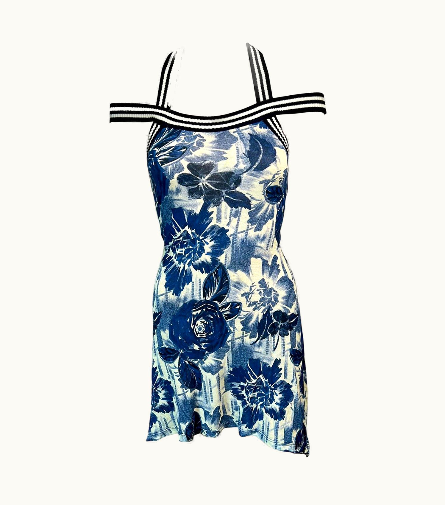 Jean-Paul Gaultier Jean Paul Gaultier Soleil S/S 2007 Floral Print Mini Dress