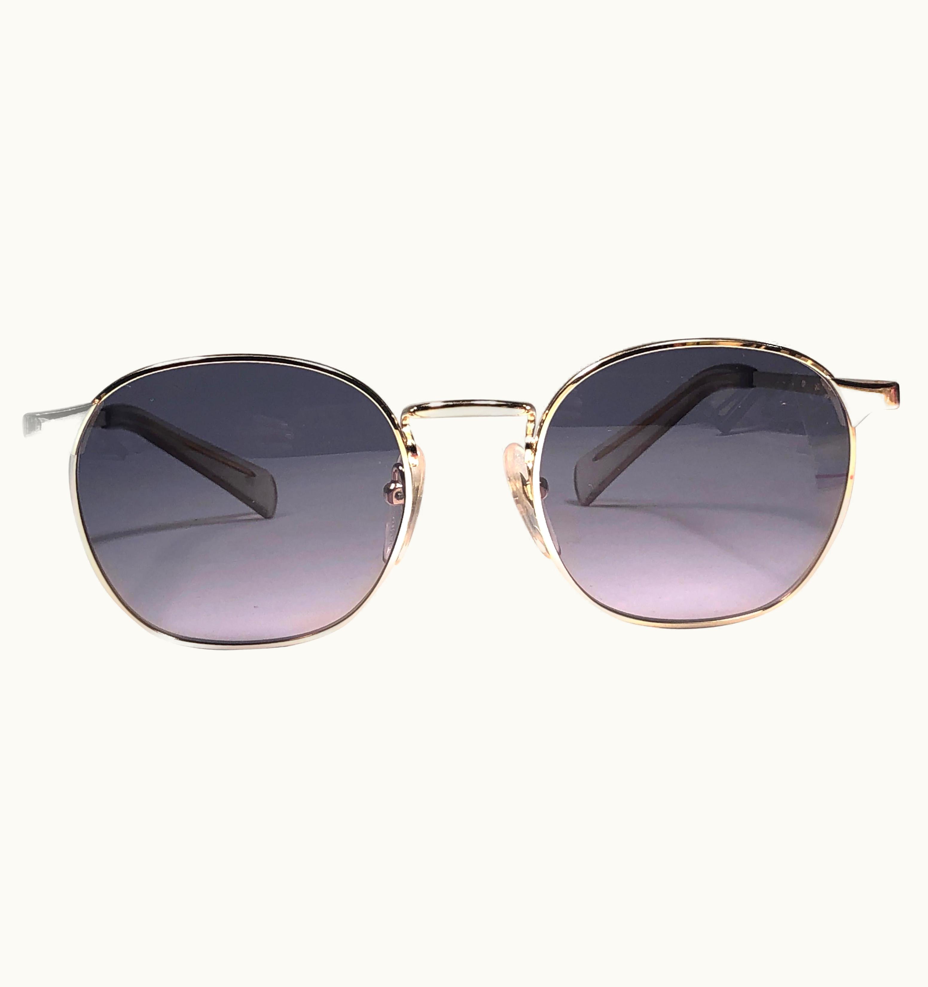Jean-Paul Gaultier Jean Paul Gaultier 57 0172 Oval Gold Sunglasses 1990' Made In Japan