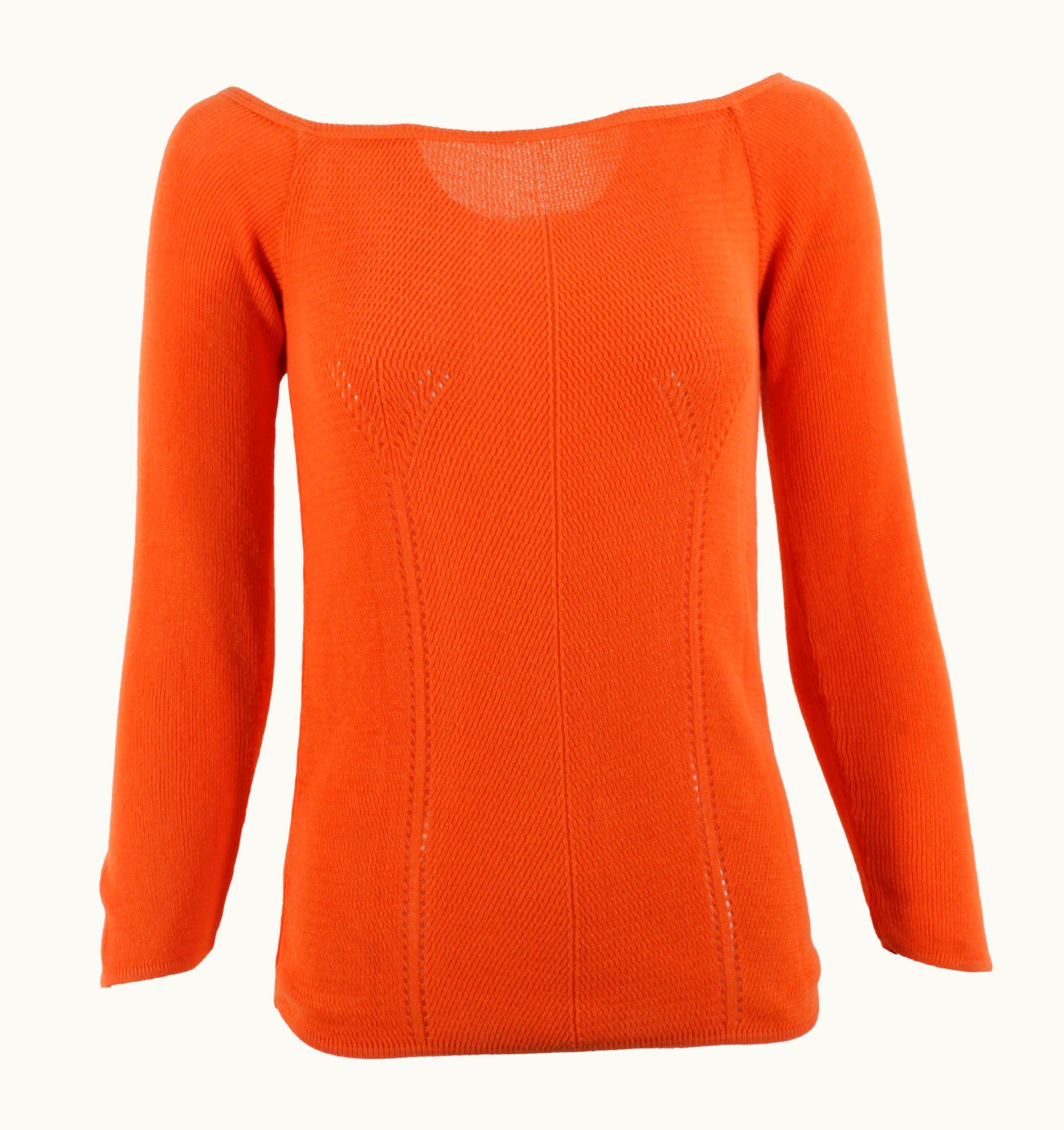 Jean-Paul Gaultier Jean Paul Gaultier Sweater Top Pullover Cotton Knit Fuzzi Italy Vintage 90s S/Sm