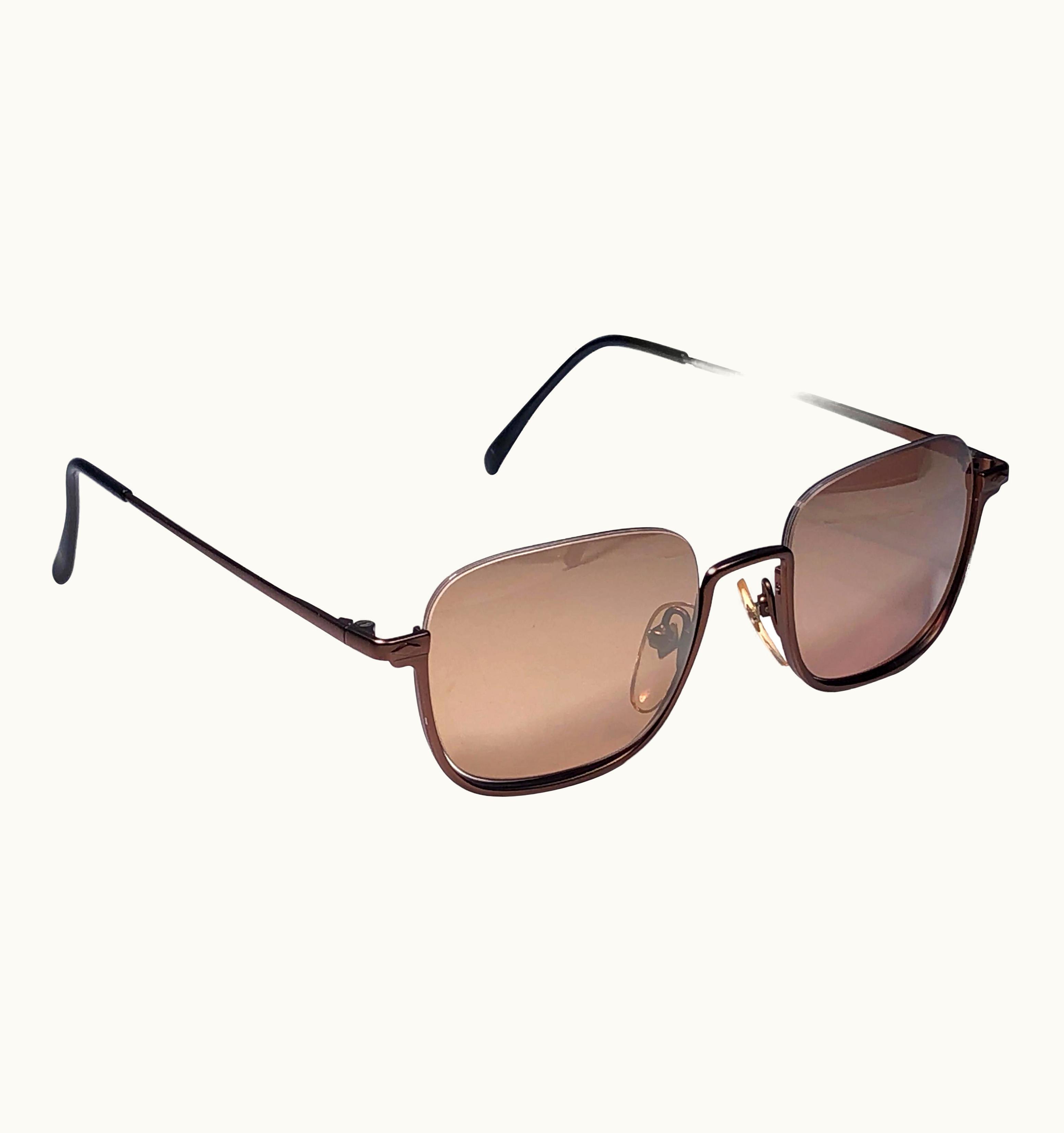 Jean-Paul Gaultier Jean Paul Gaultier 55 7161 Half Frame Copper Sunglasses 90' Made In Japan