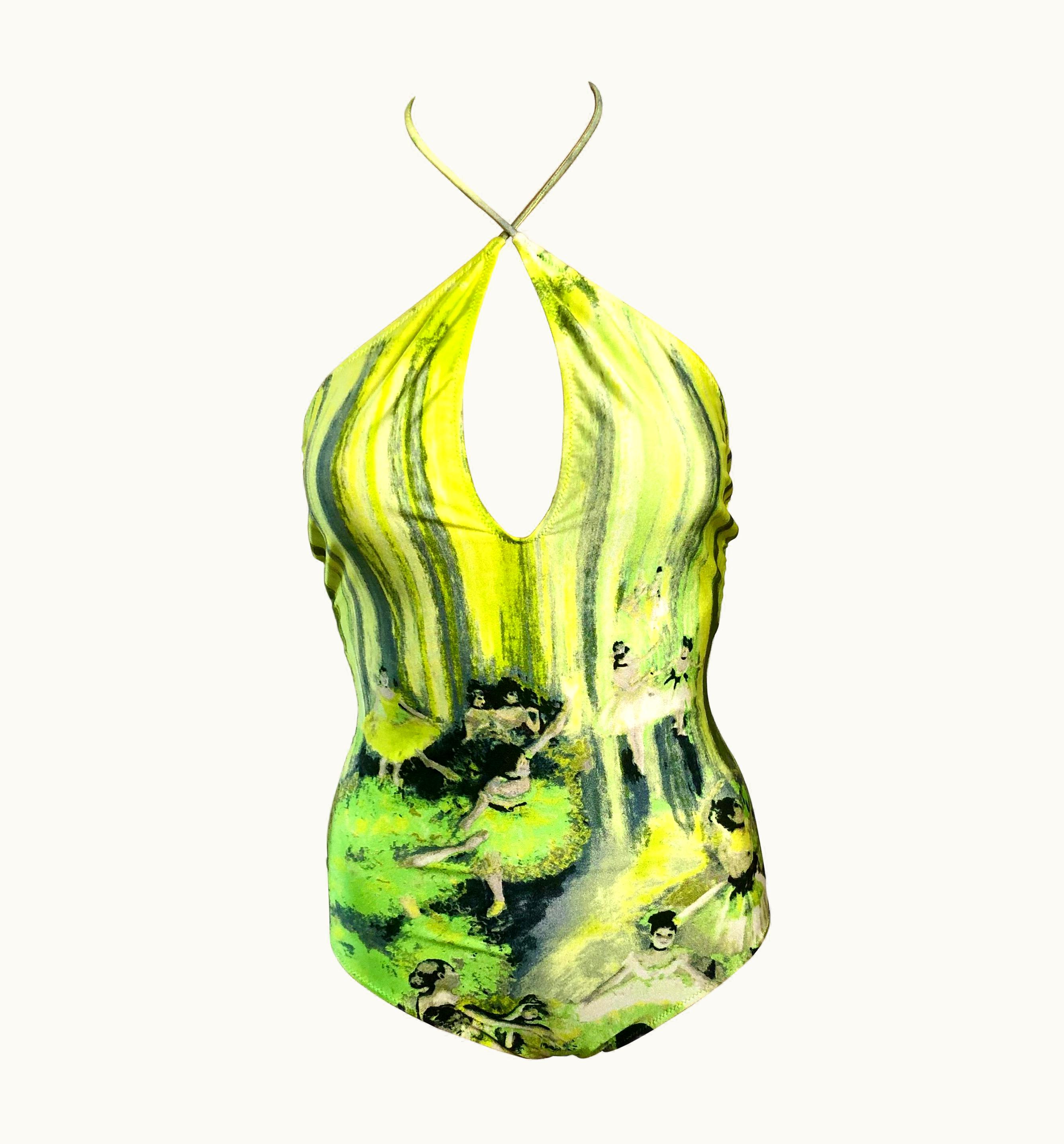 Jean-Paul Gaultier Jean Paul Gaultier Soleil S/S 2004 Degas Ballet Bodysuit Swimwear Swimsuit