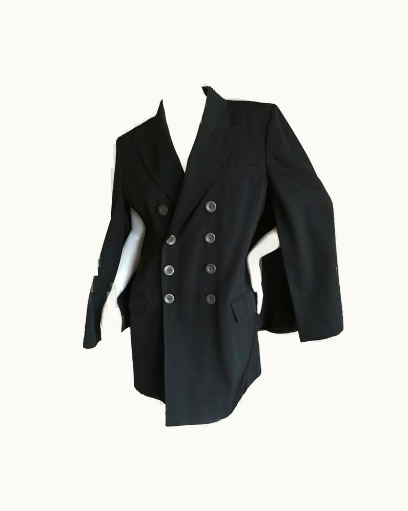 Jean-Paul Gaultier Jean Paul Gaultier Vintage 1980' Black Cape Coat