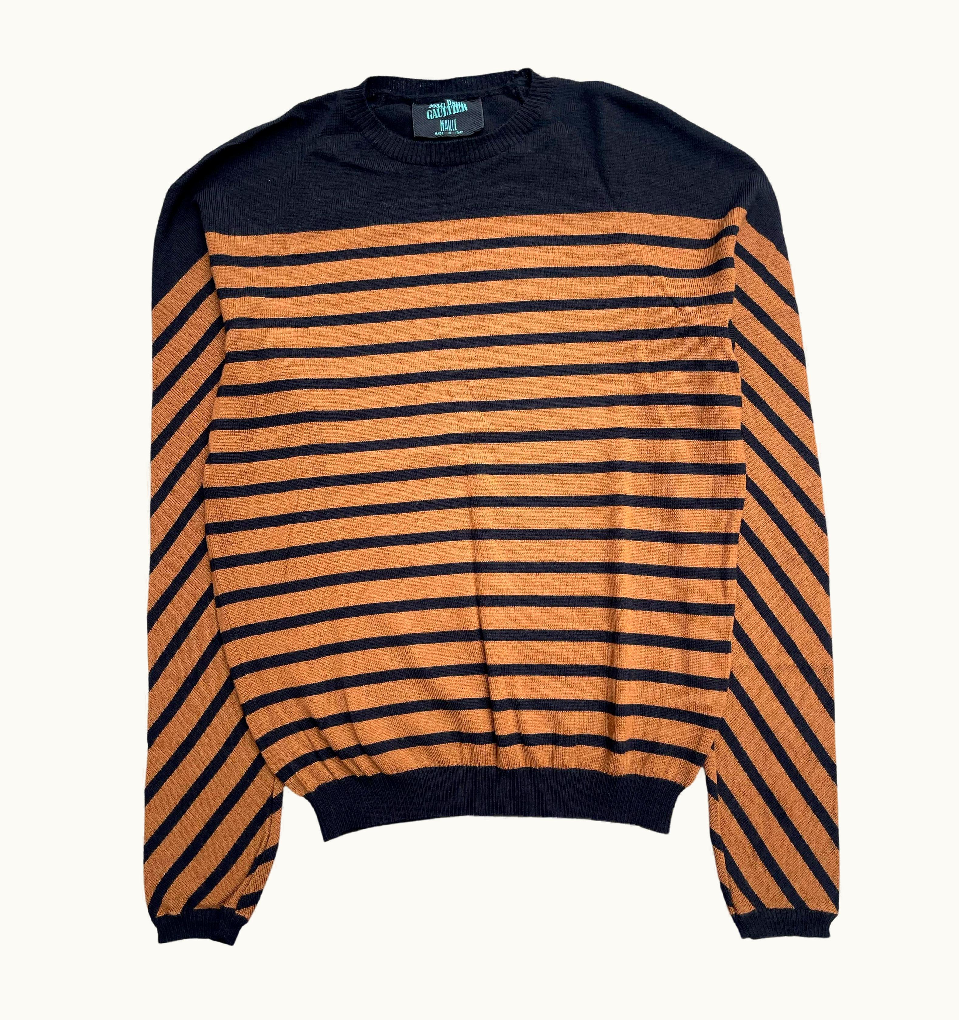 Jean-Paul Gaultier Jean Paul Gaultier Maille Striped Sweater, Early 2000'