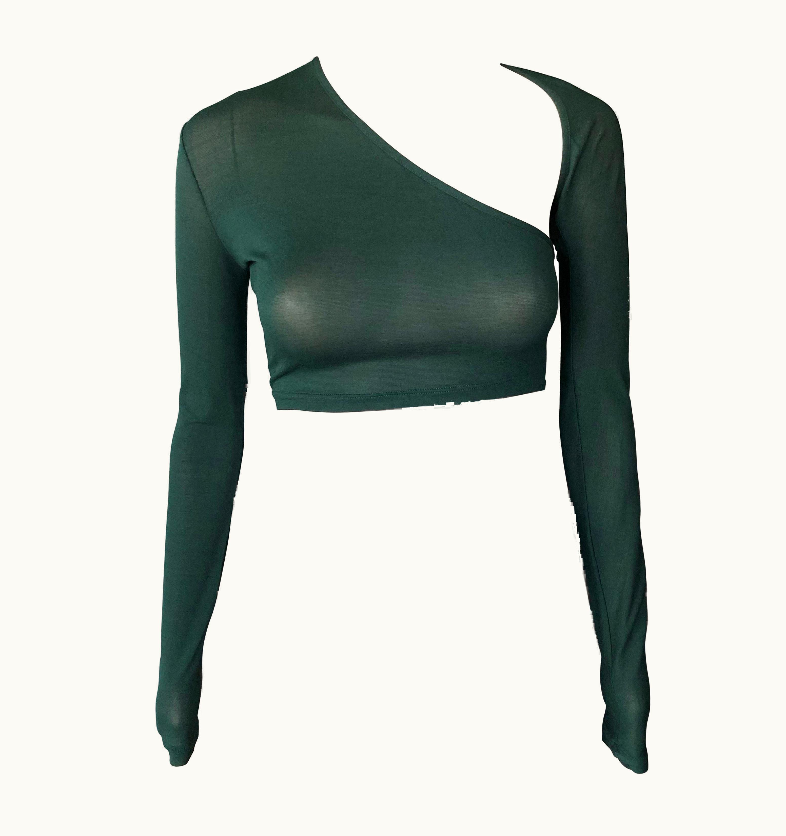 Jean-Paul Gaultier Jean Paul Gaultier 1990' Vintage Sheer Crop Top