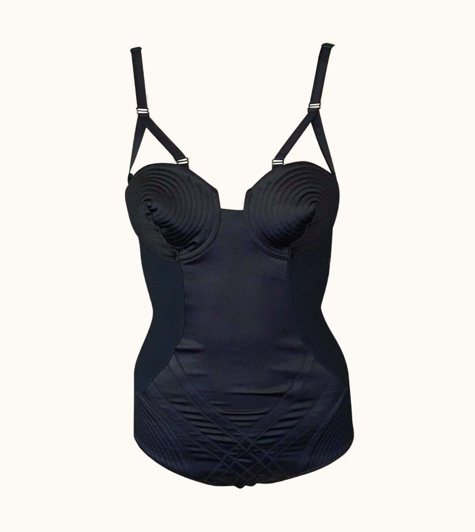 Jean-Paul Gaultier Jean Paul Gaultier 1990' Vintage Cone Bra Corset Bondage Bodysuit