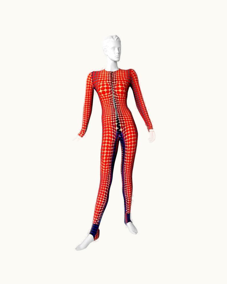 Jean-Paul Gaultier Rare Jean Paul Gaultier 1995 VIctor Vasarely Op-Art Print Jumpsuit