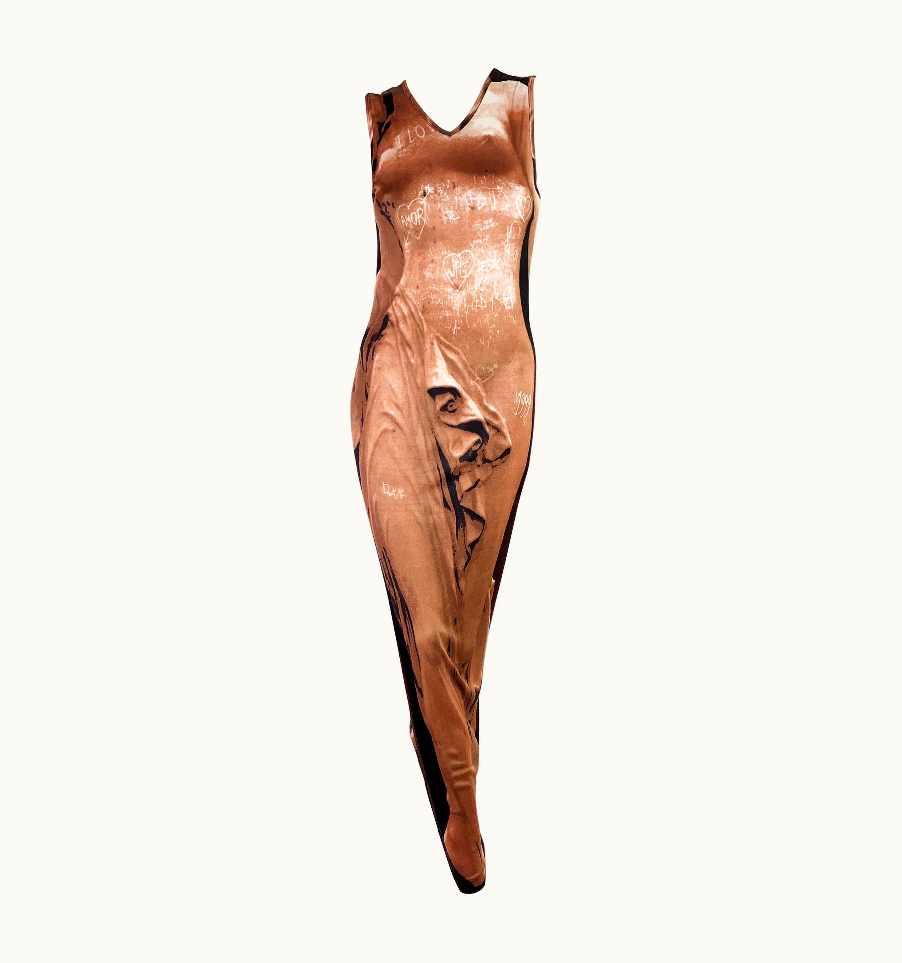 Jean-Paul Gaultier Jean-Paul Gaultier Spring 1999 Rtw "Graffiti Goddess" Dress