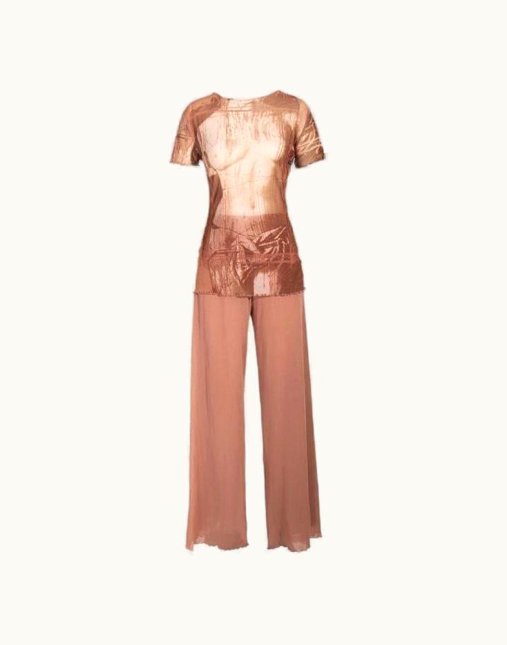 Jean-Paul Gaultier C. 1999 Jean Paul Gaultier Trompe 'oeil Sculpture Pant Set