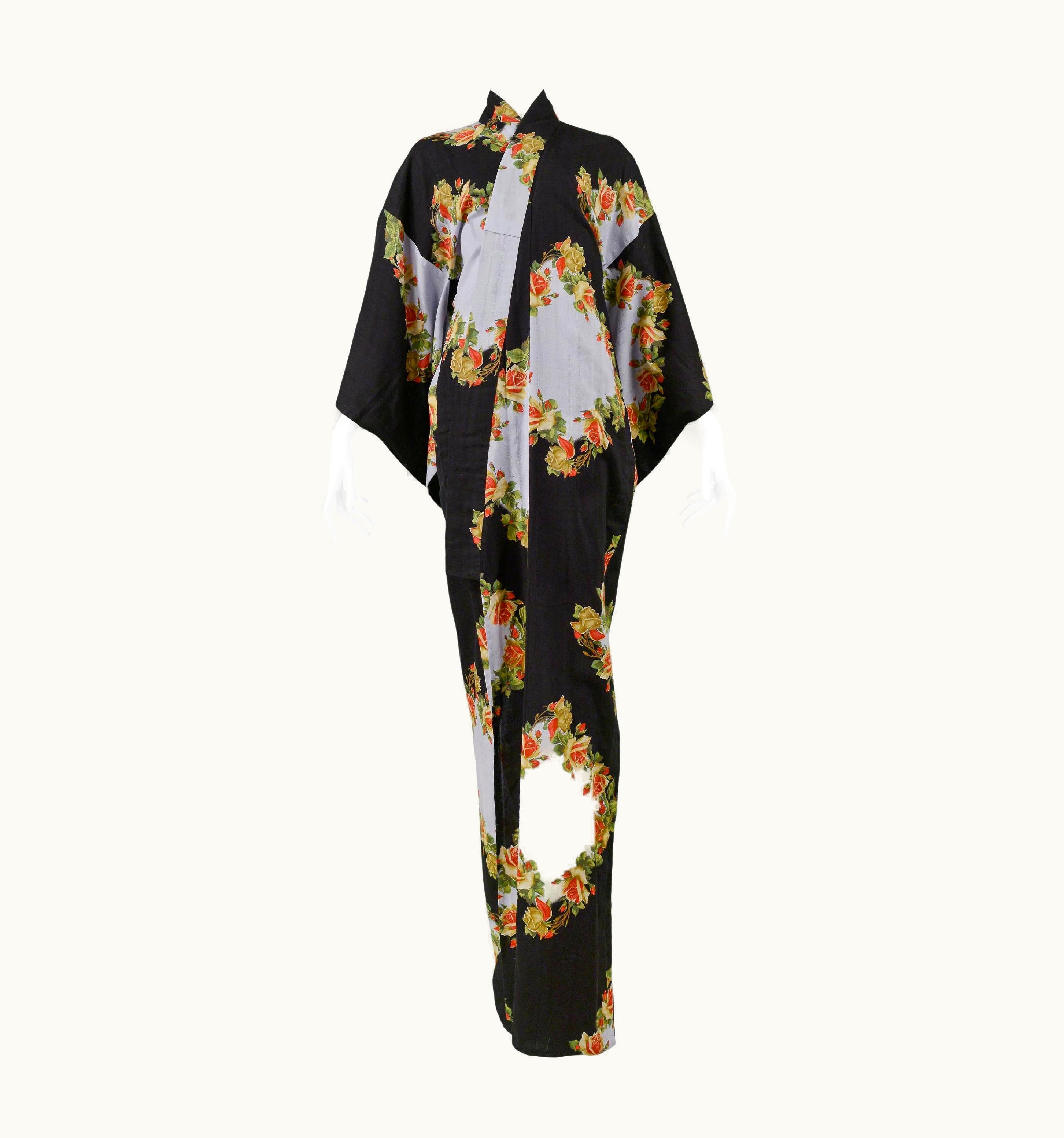 Jean-Paul Gaultier Jean Paul Gaultier Black & White Checker Kimono 2002