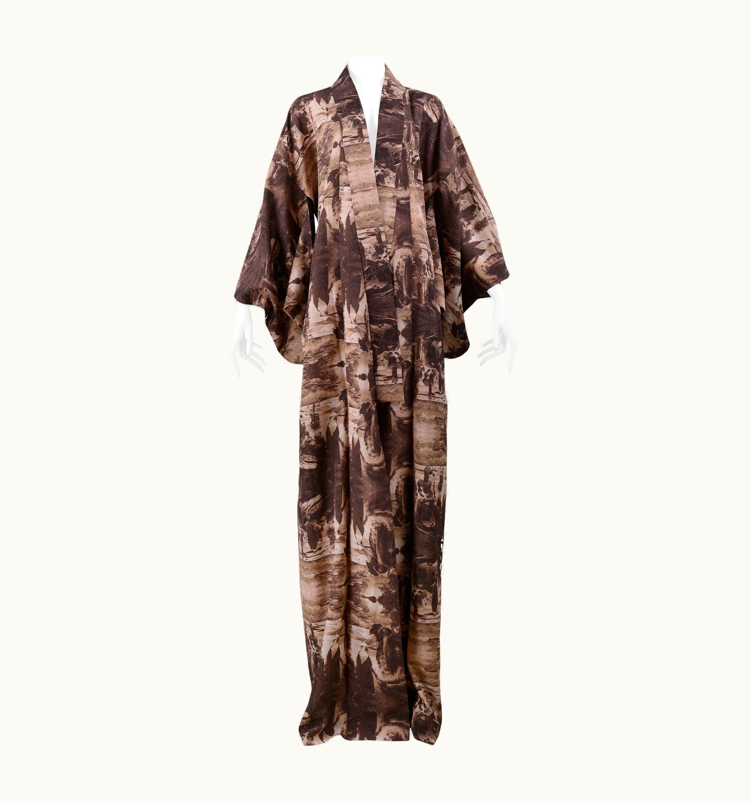 Jean-Paul Gaultier Jean Paul Gaultier Sepia Nomadic Desert Kimono 2002