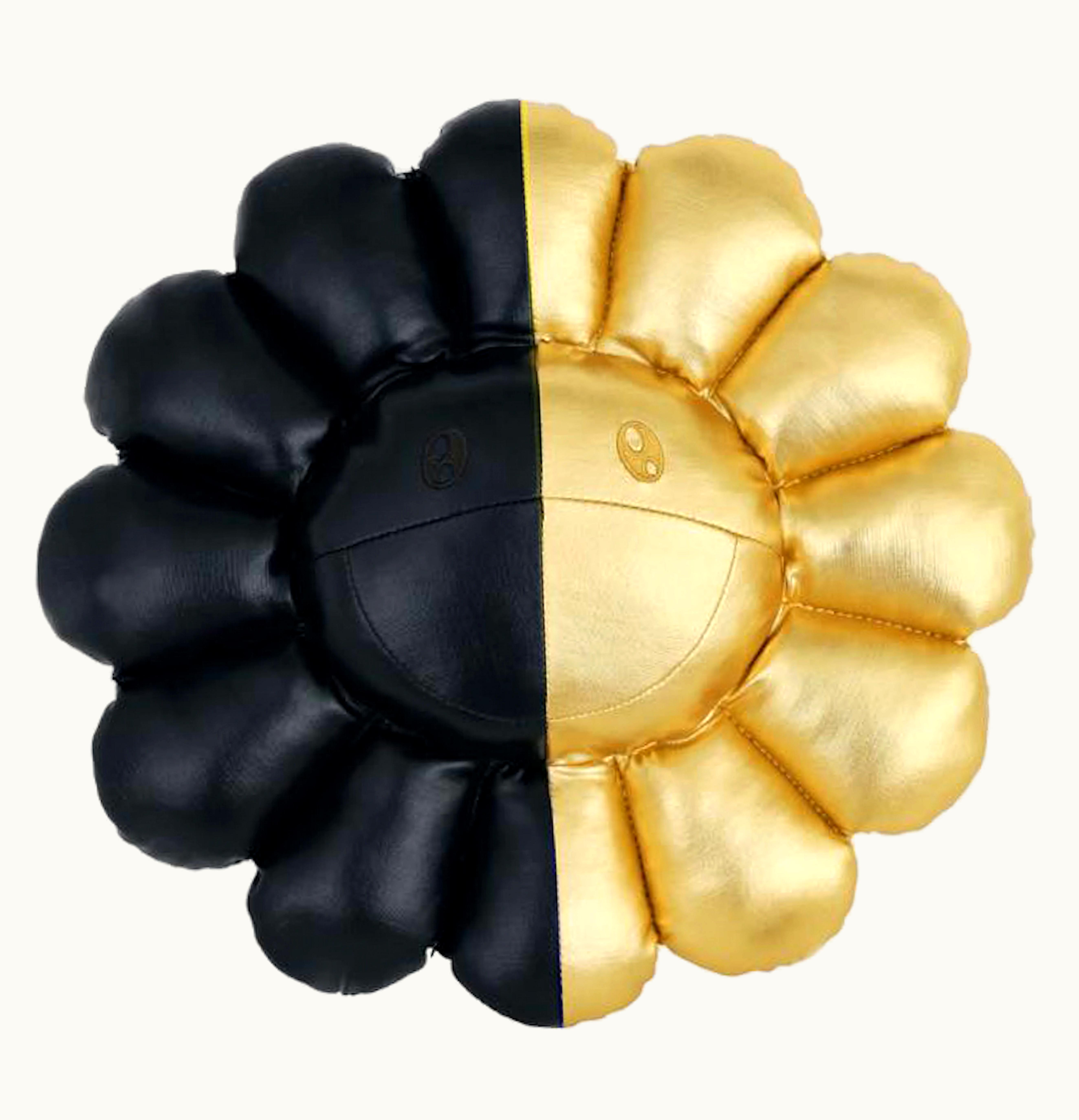 Takashi Murakami Takashi Murakami x HIKARU Collaboration Flower Plush 30CM Black Gold