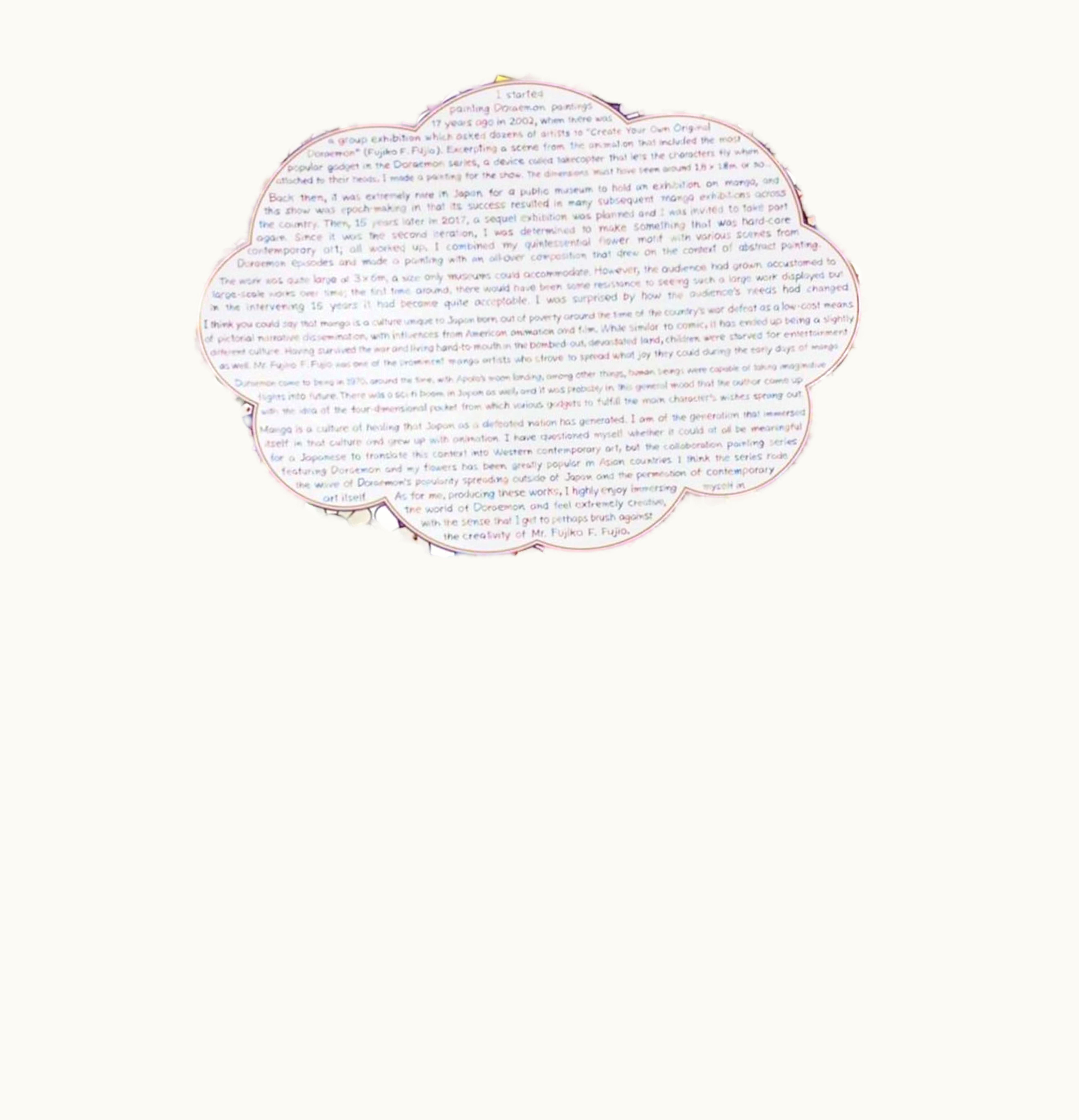 Takashi Murakami Takashi Murakami Excuse Painting collaboration with Doraemon Signed Edition of 300