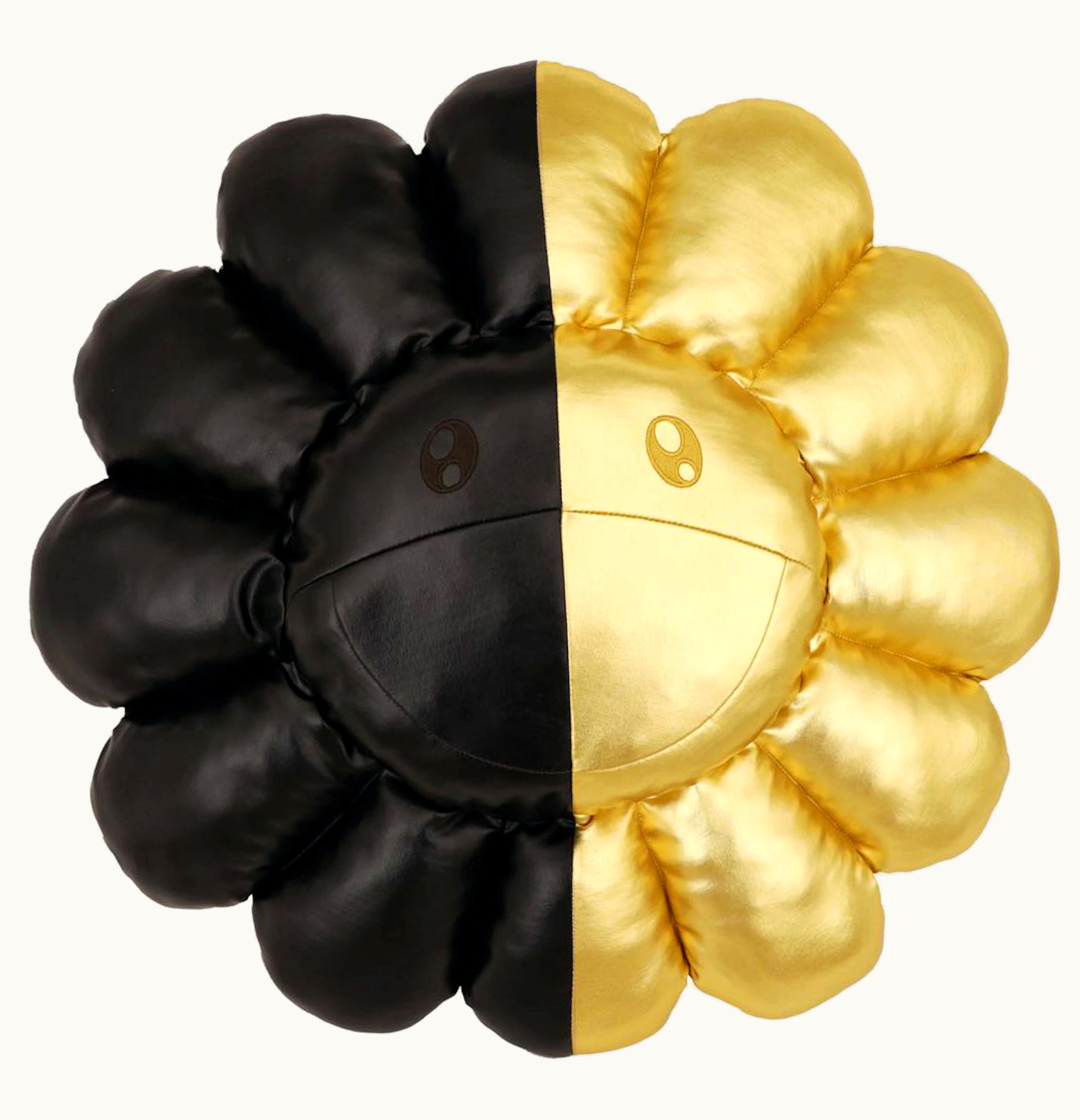 Takashi Murakami Takashi Murakami x HIKARU Collaboration Flower Plush 1M Black Gold