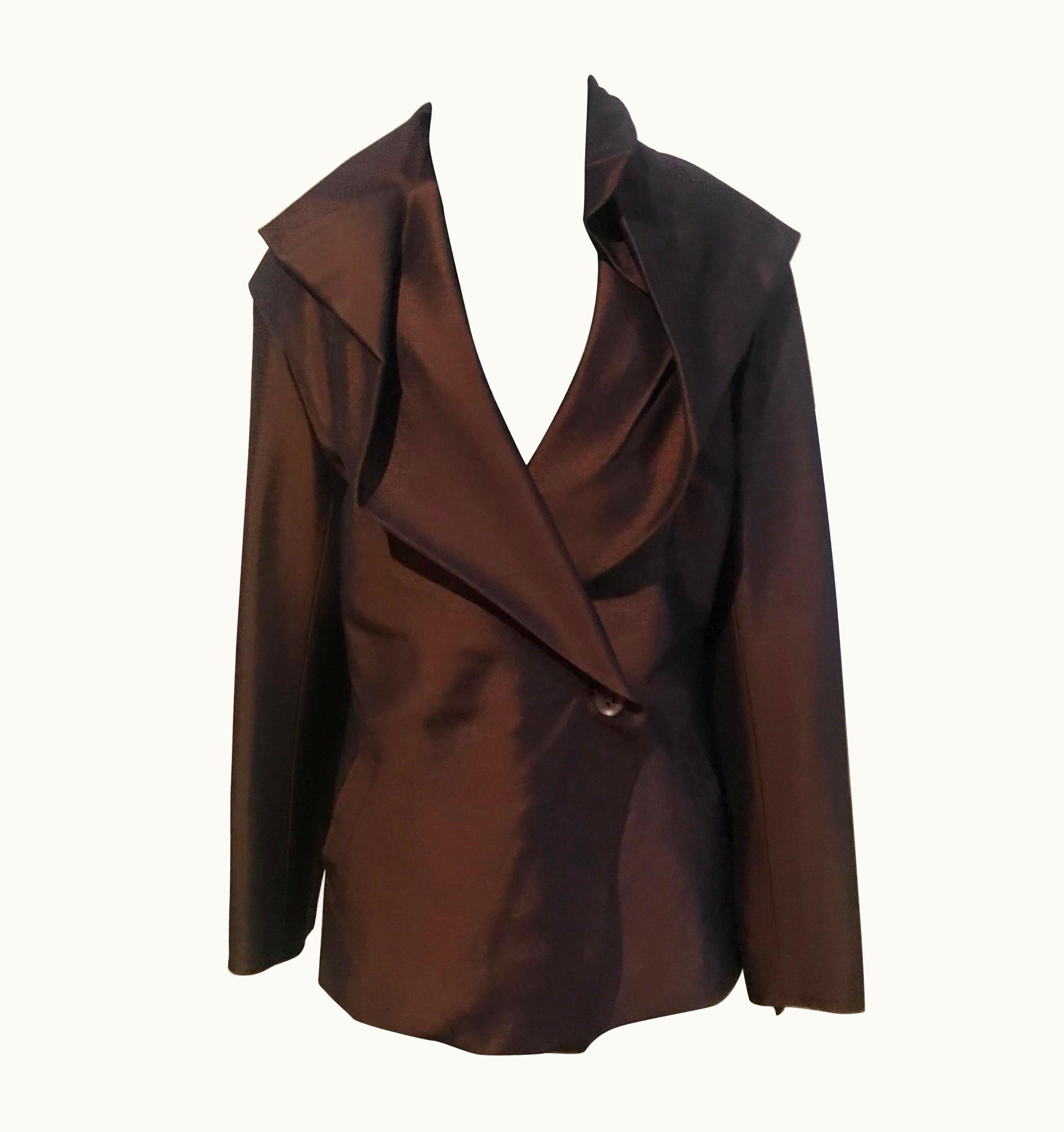 Issey Miyake Vintage 1990' Issey Miyake Evening Jacket In Brown