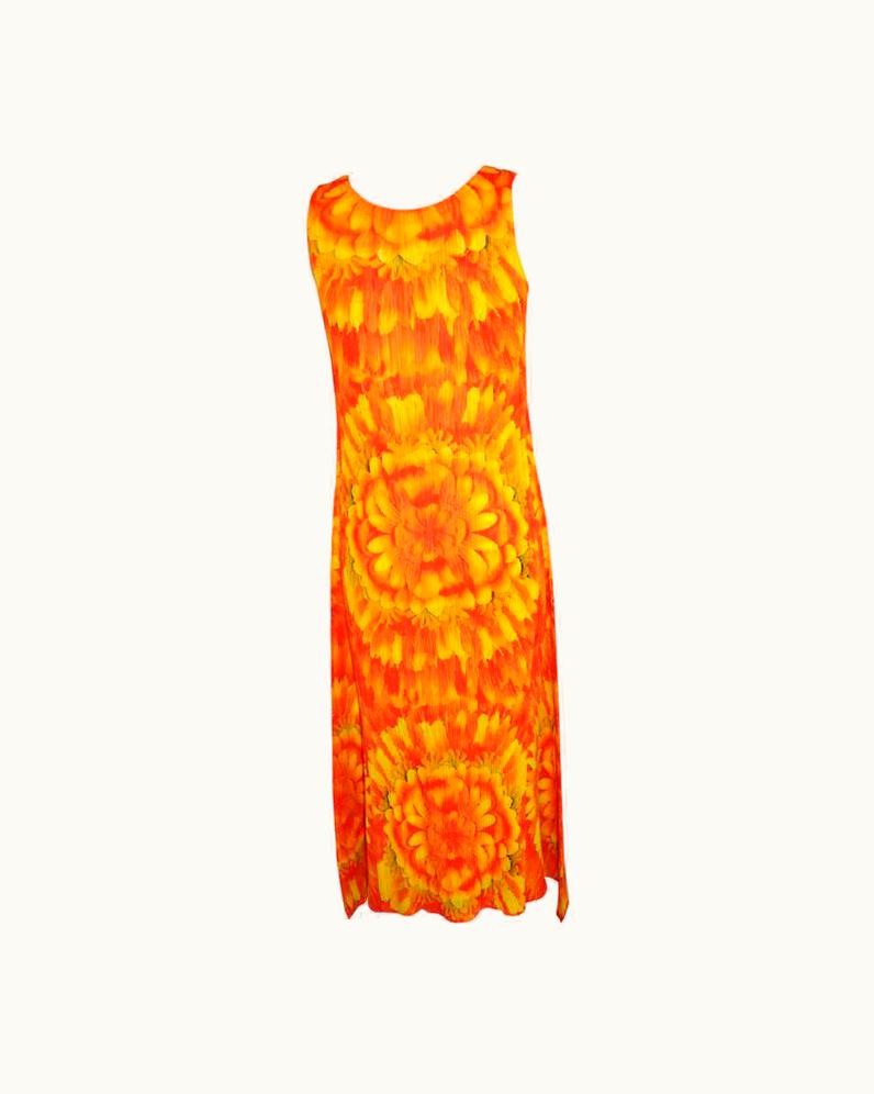 Issey Miyake Issey Miyake Signature Floral Sleeveless Maxi Dress