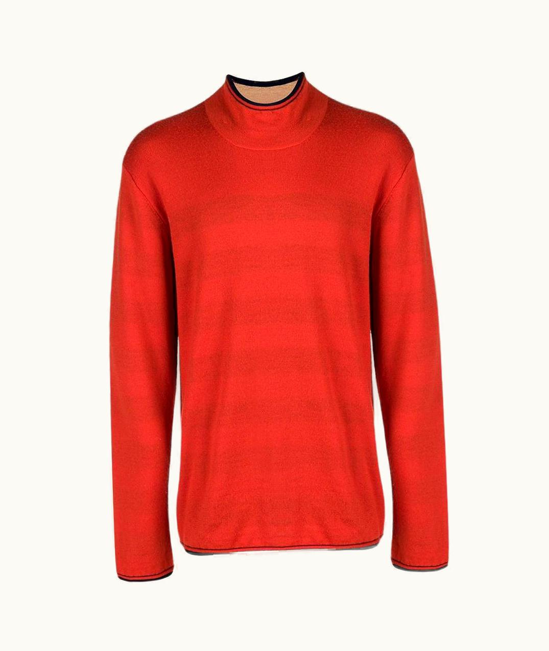 Issey Miyake 90s Issey Miyake Vintage Orange Wool Sweater