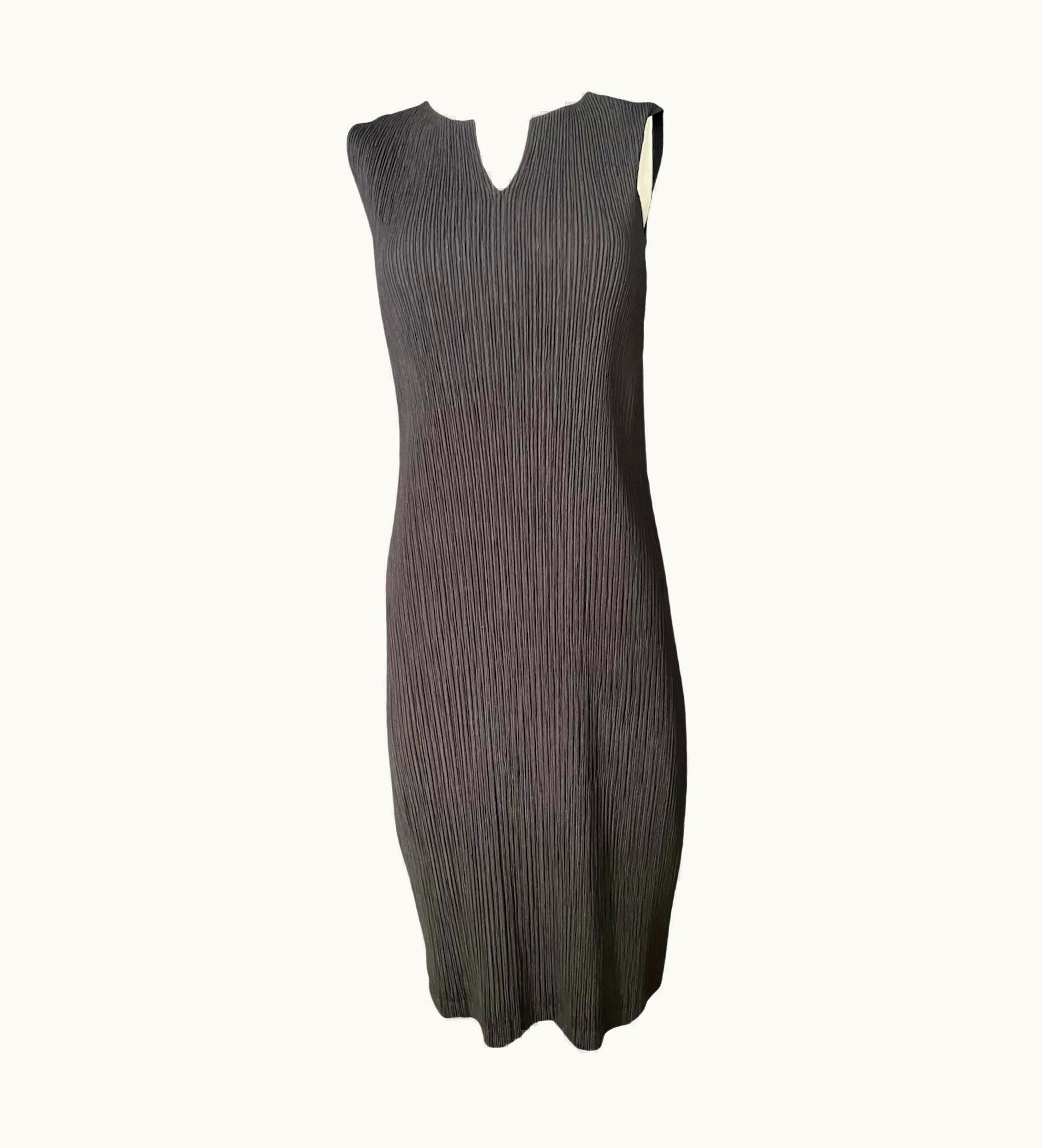 Issey Miyake Issey Miyake Black Midi Dress