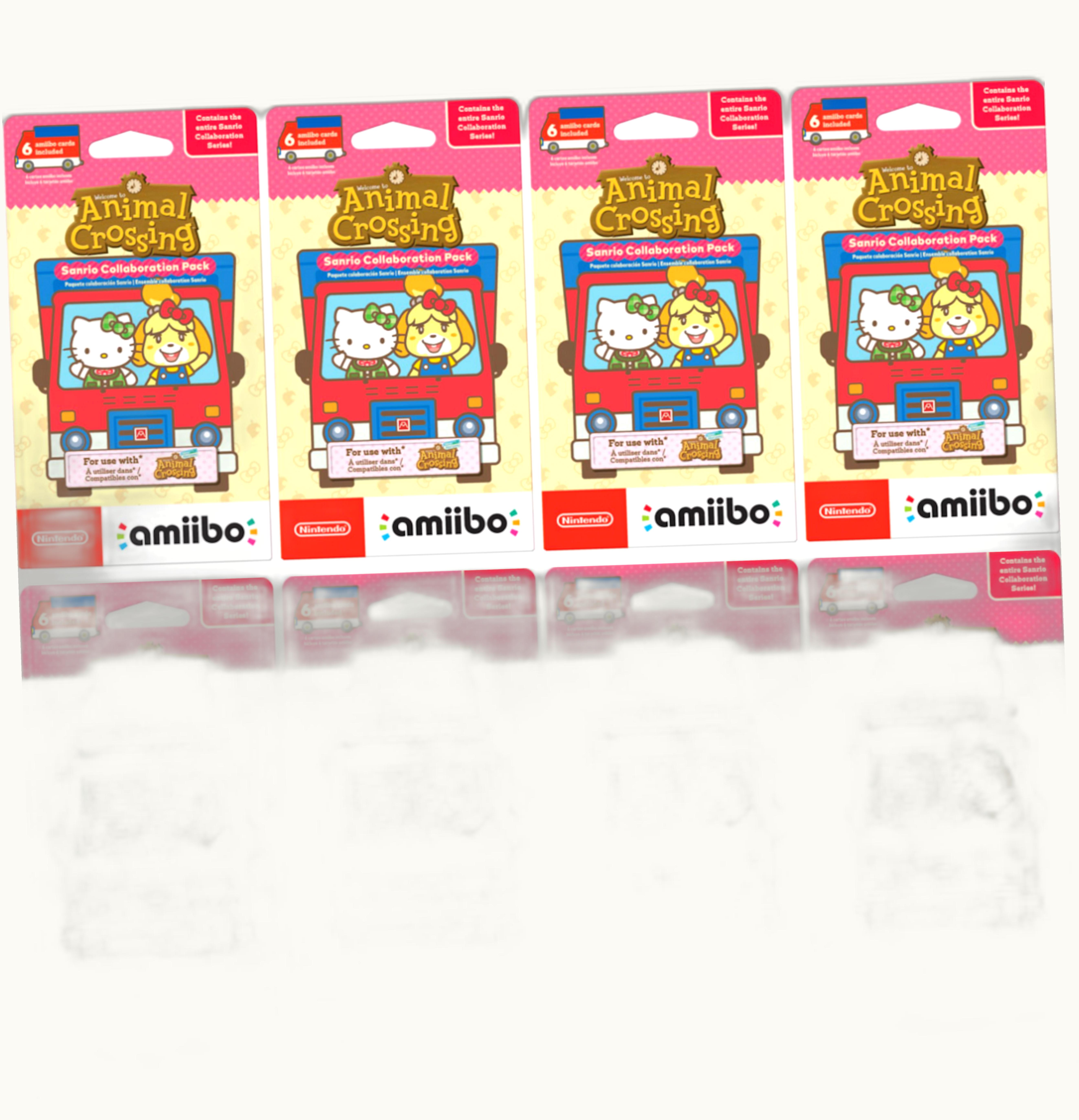 Animal Crossing 2021 Animal Crossing Sanrio Collaboration Amiibo Pack 8x Lot