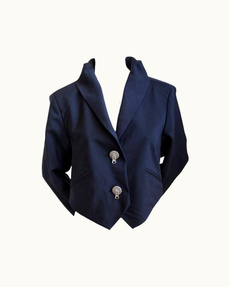 Issey Miyake 1989 Issey Miyake Runway Jacket With 'zipper' Buttons