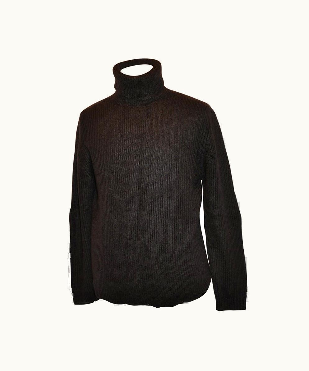 Issey Miyake Issey Miyake Men' Pour Homme Coco-Brown High-Neck Pullover