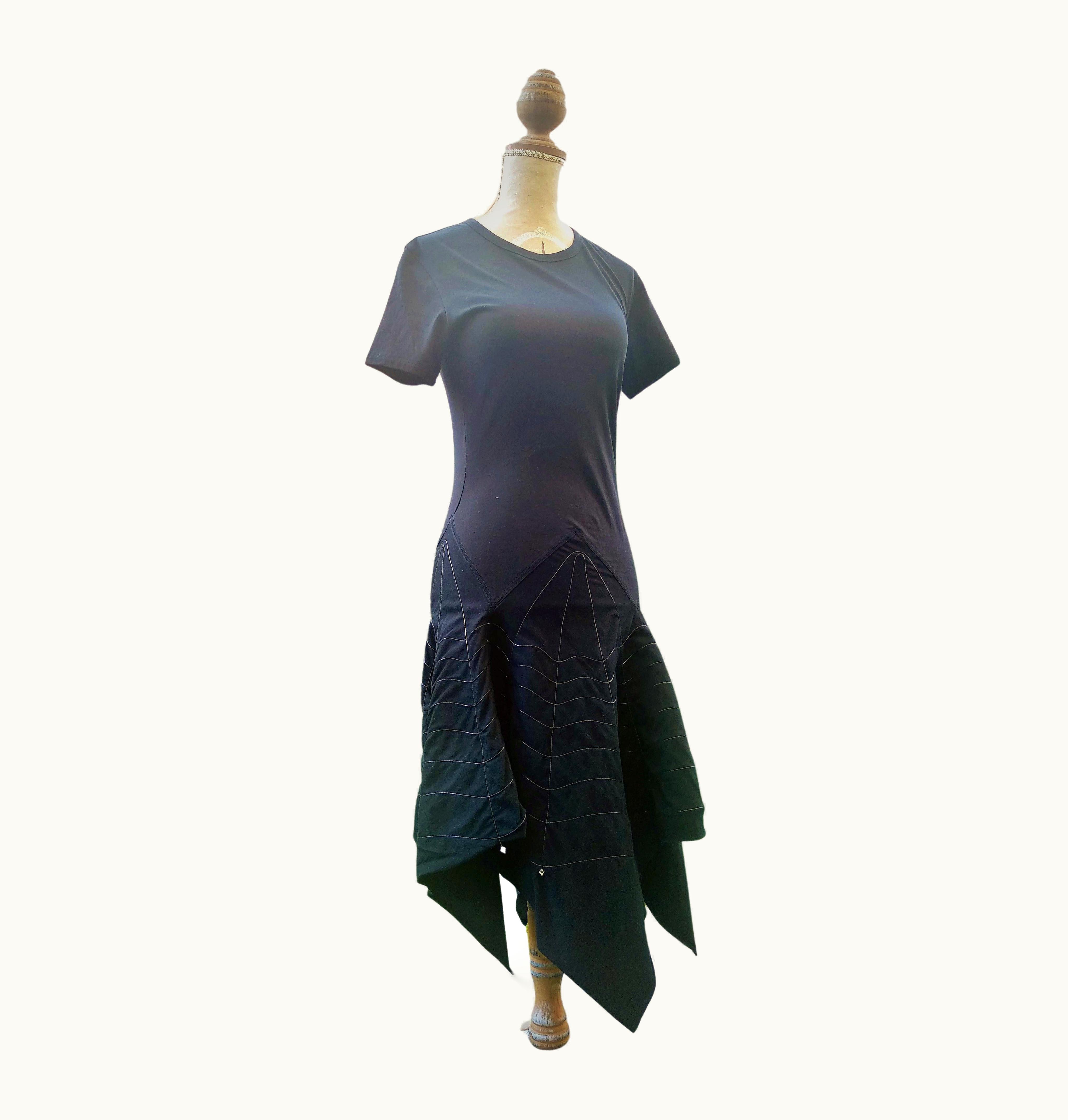 Issey Miyake Issey Miyake Vintage Black Spider Net Goh Gothic Runway Catwalk Crystal Dress