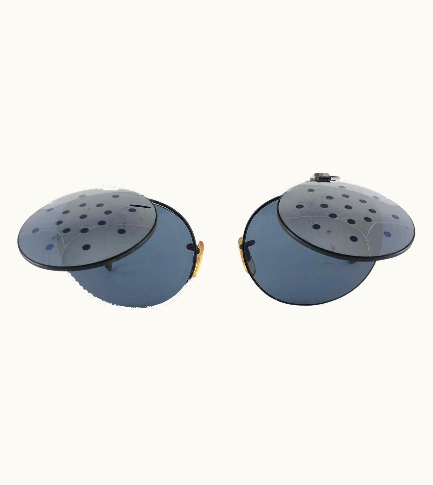 Issey Miyake Vintage Issey Miyake Flip Top Dotted Mirror Lenses 1986 Japan Sunglasses