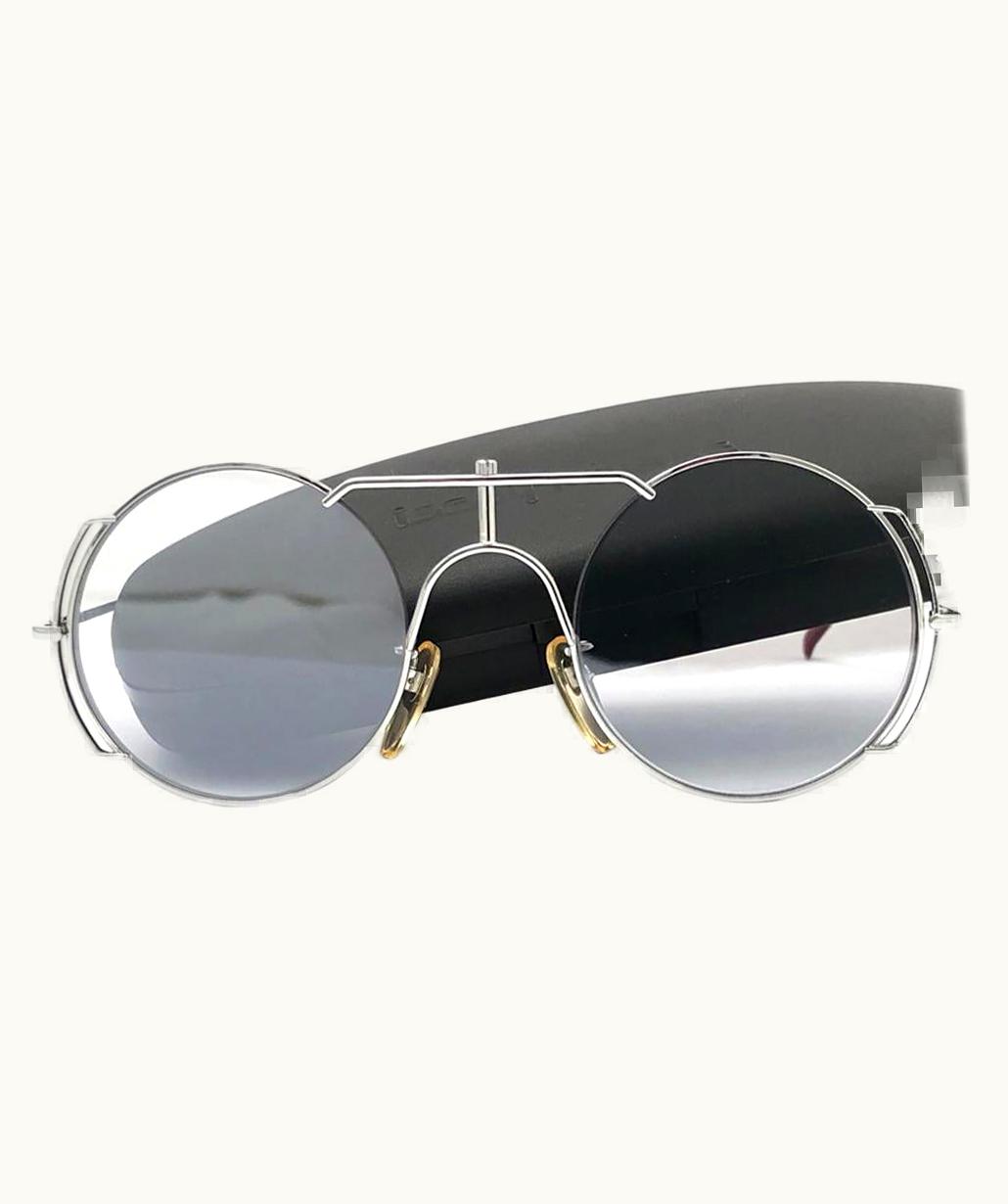 Issey Miyake Vintage Issey Miyake Im 118 Sleek Silver Basquiat 1985 Japan Sunglasses