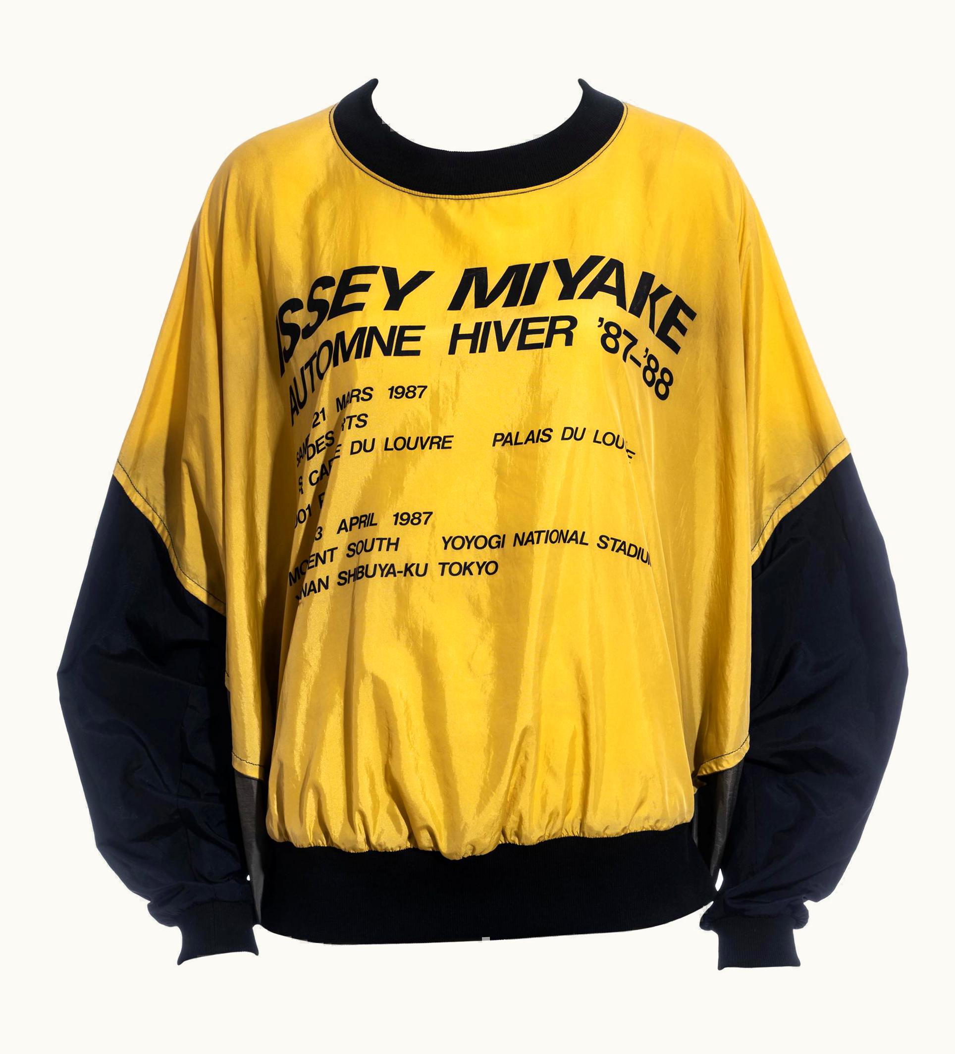Issey Miyake Unisex Issey Miyake Multicoloured Nylon Crewneck Parachute Sweater, AW 1987