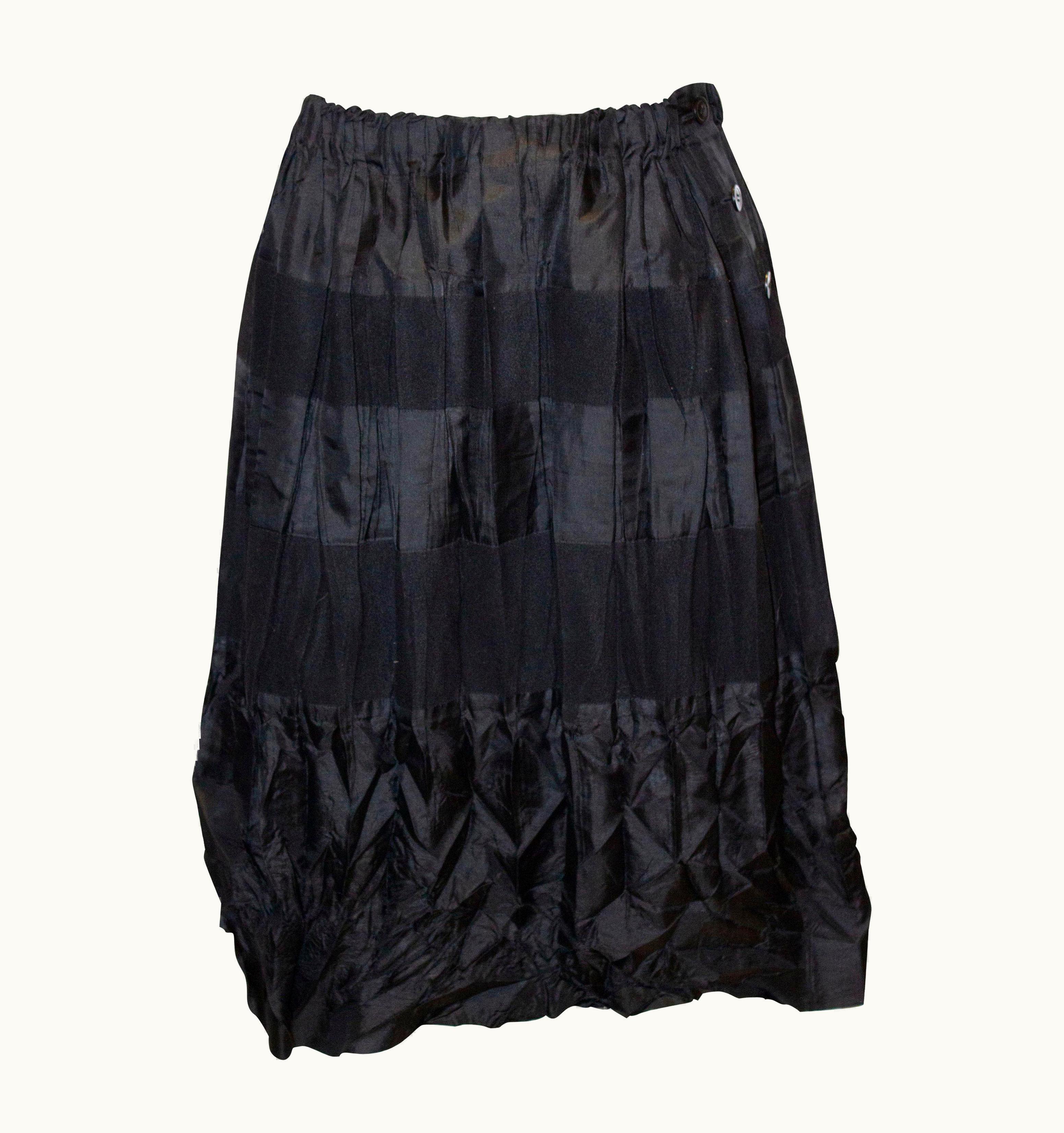 Issey Miyake Vintage Issey Miyake Black Skirt