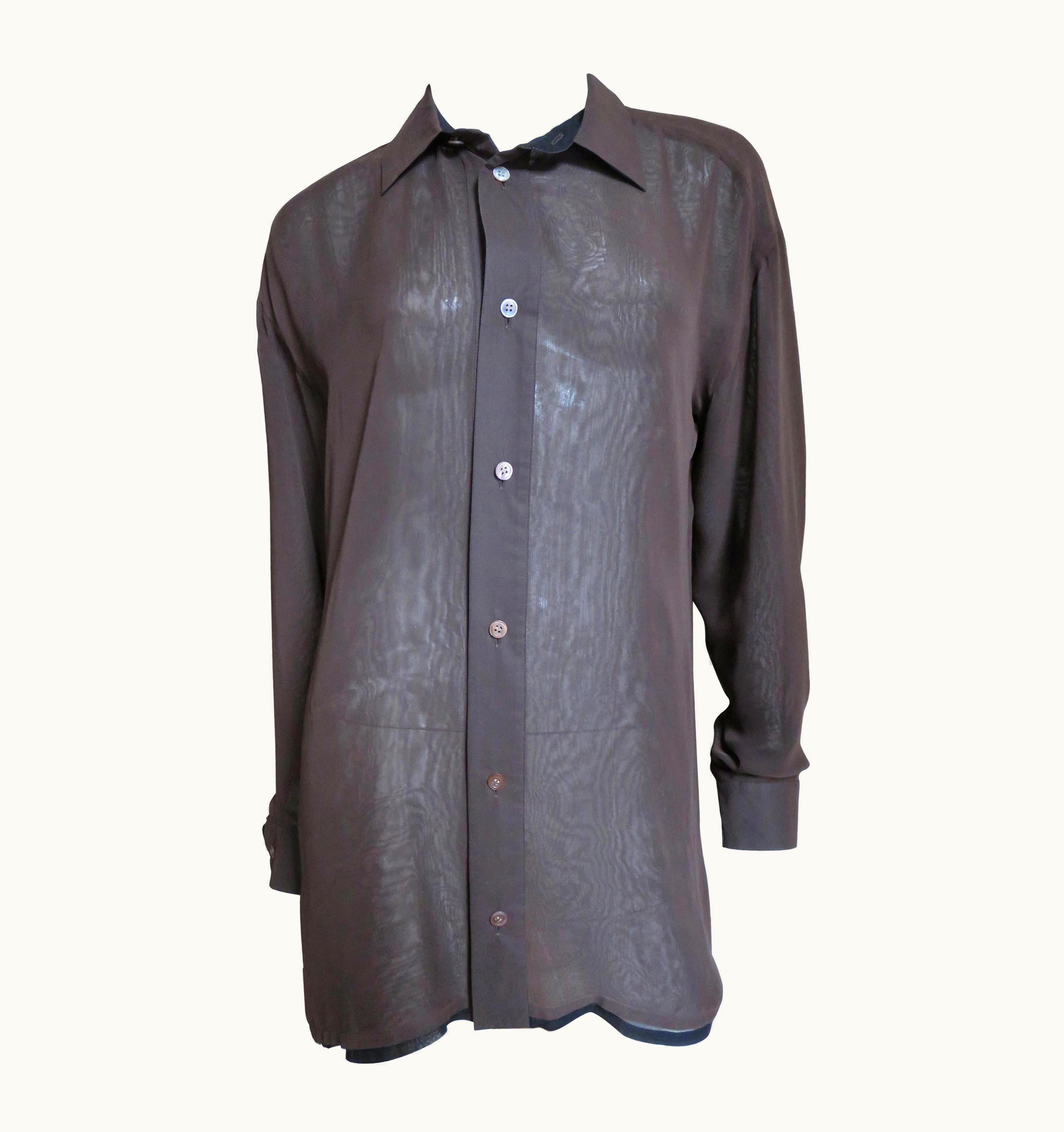 Issey Miyake Issey Miyake Color Block Shirt