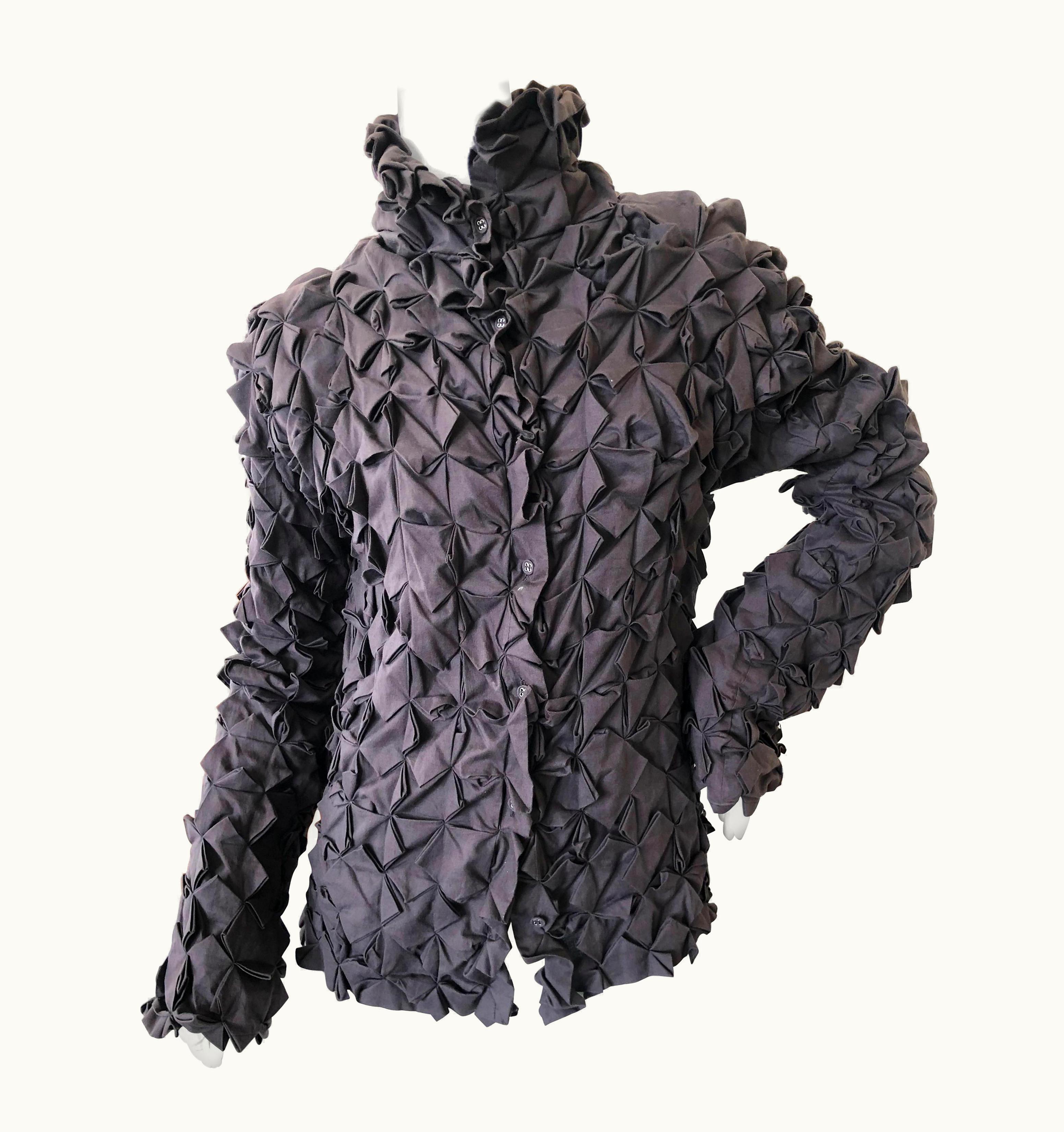 Issey Miyake Issey Miyake 1990' Cotton Jacket With Traditional Japanese Shibori Details