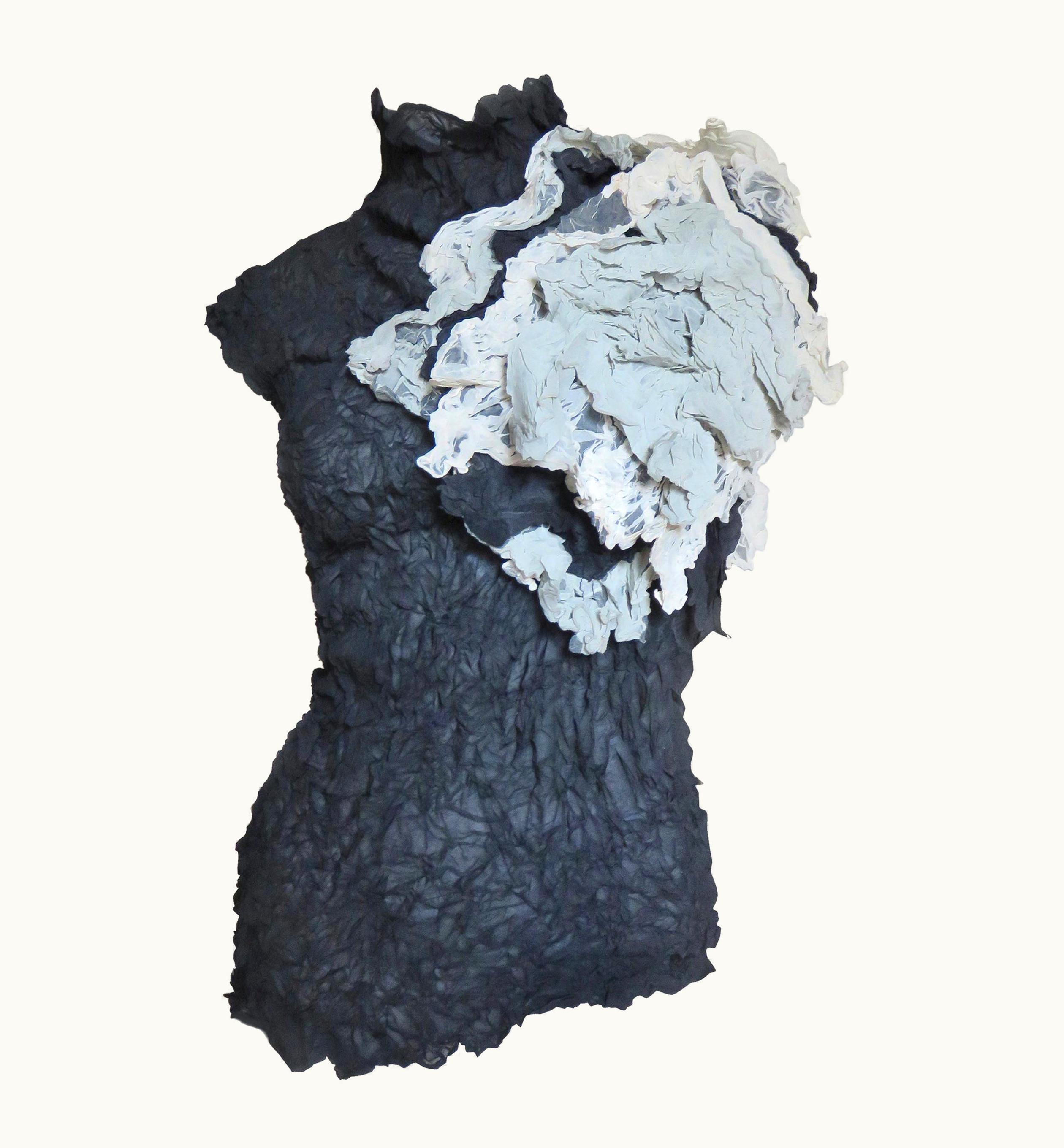 Issey Miyake Issey Miyake Color Block Applique Top