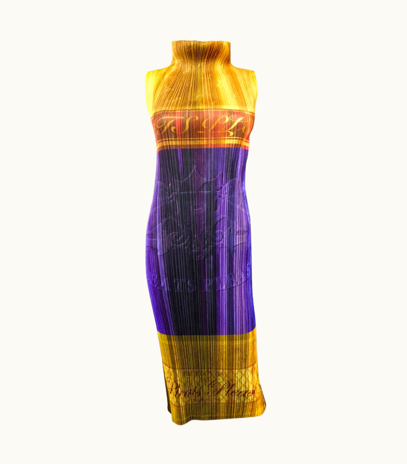 Issey Miyake An Issey Miyaké'Pleats Please Dress Champagne Collection 2008