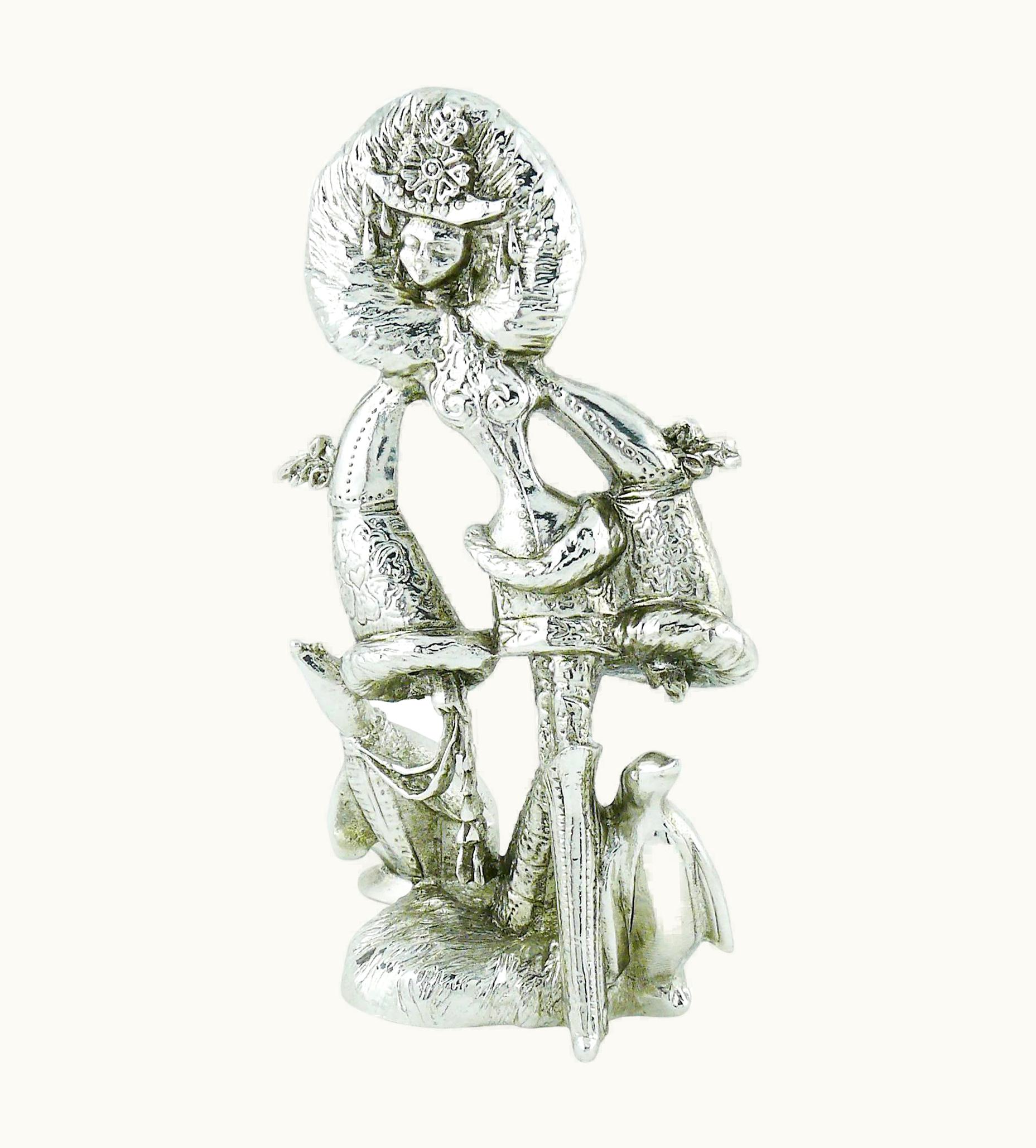 Christian Lacroix Christian Lacroix Vintage Rare Silver Toned Allegoric Paperweight