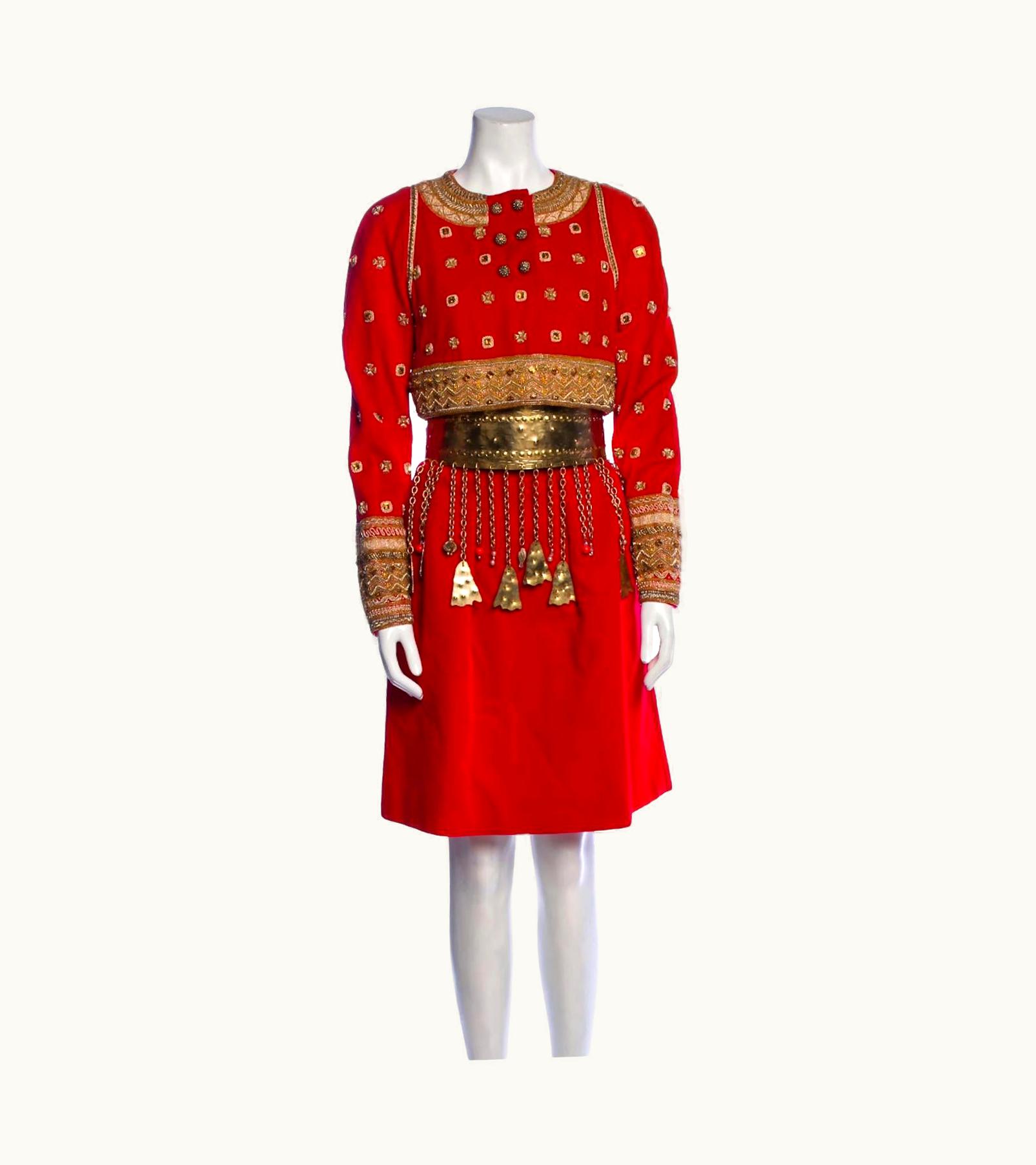 Christian Lacroix Vintage Christian Lacroix Embellished Couture Skirt Set, 1988s