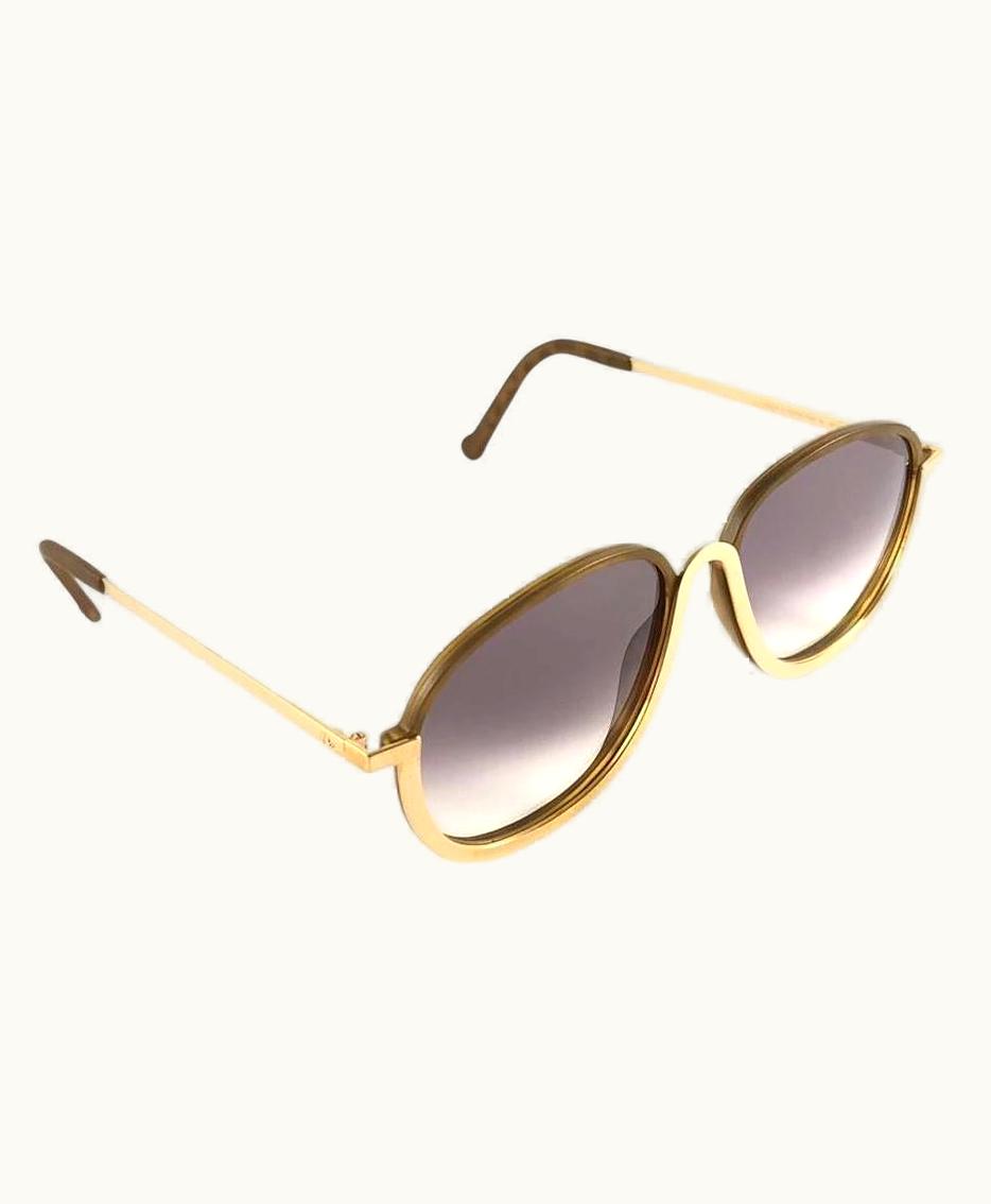 Christian Lacroix Vintage Christian Lacroix Tortoise Gold Accents 1980 France Sunglasses