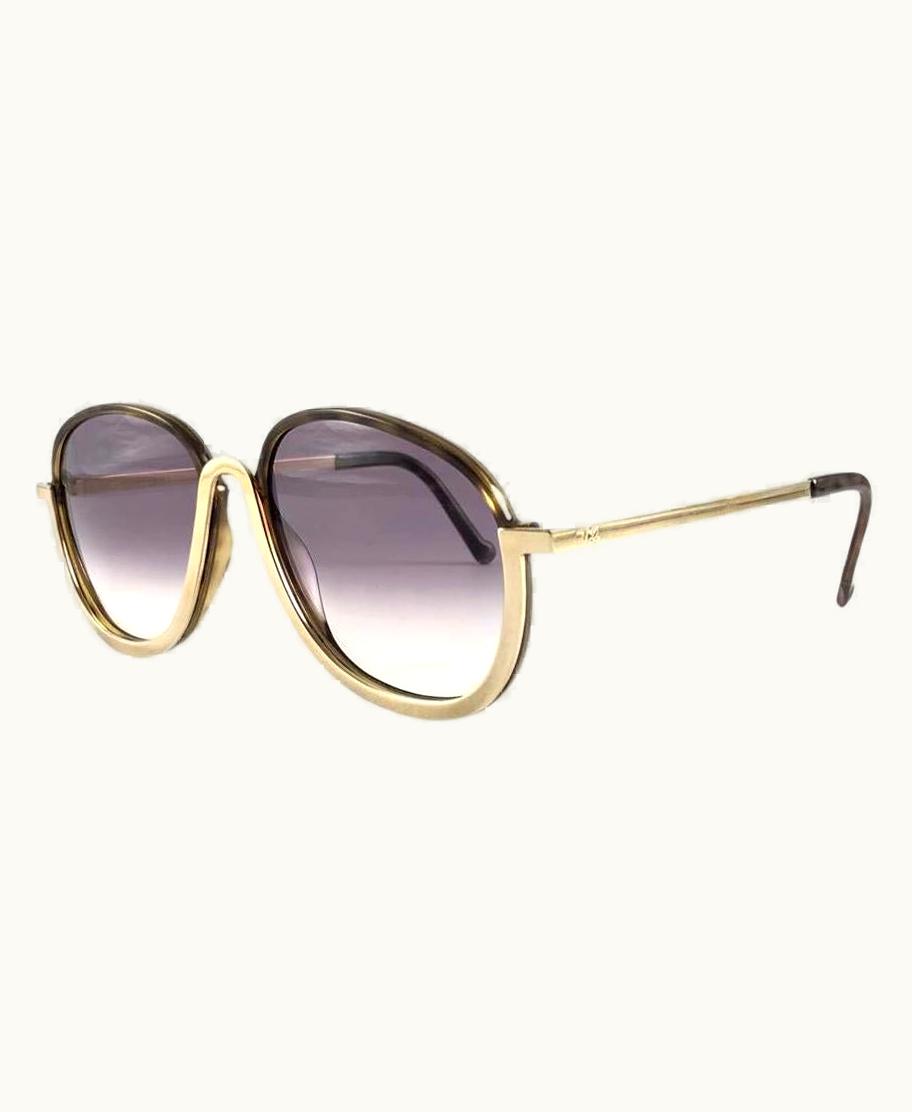 Christian Lacroix Vintage Christian Lacroix 7319 20Tortoise Gold Accent 1980 France Sunglasses