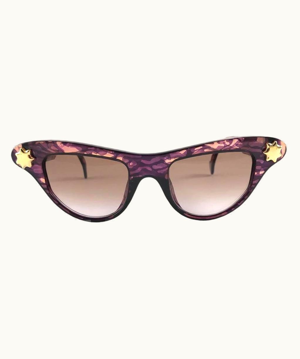 Christian Lacroix Vintage Christian Lacroix Cat Eye 7353 Purple 1980' France Sunglasses