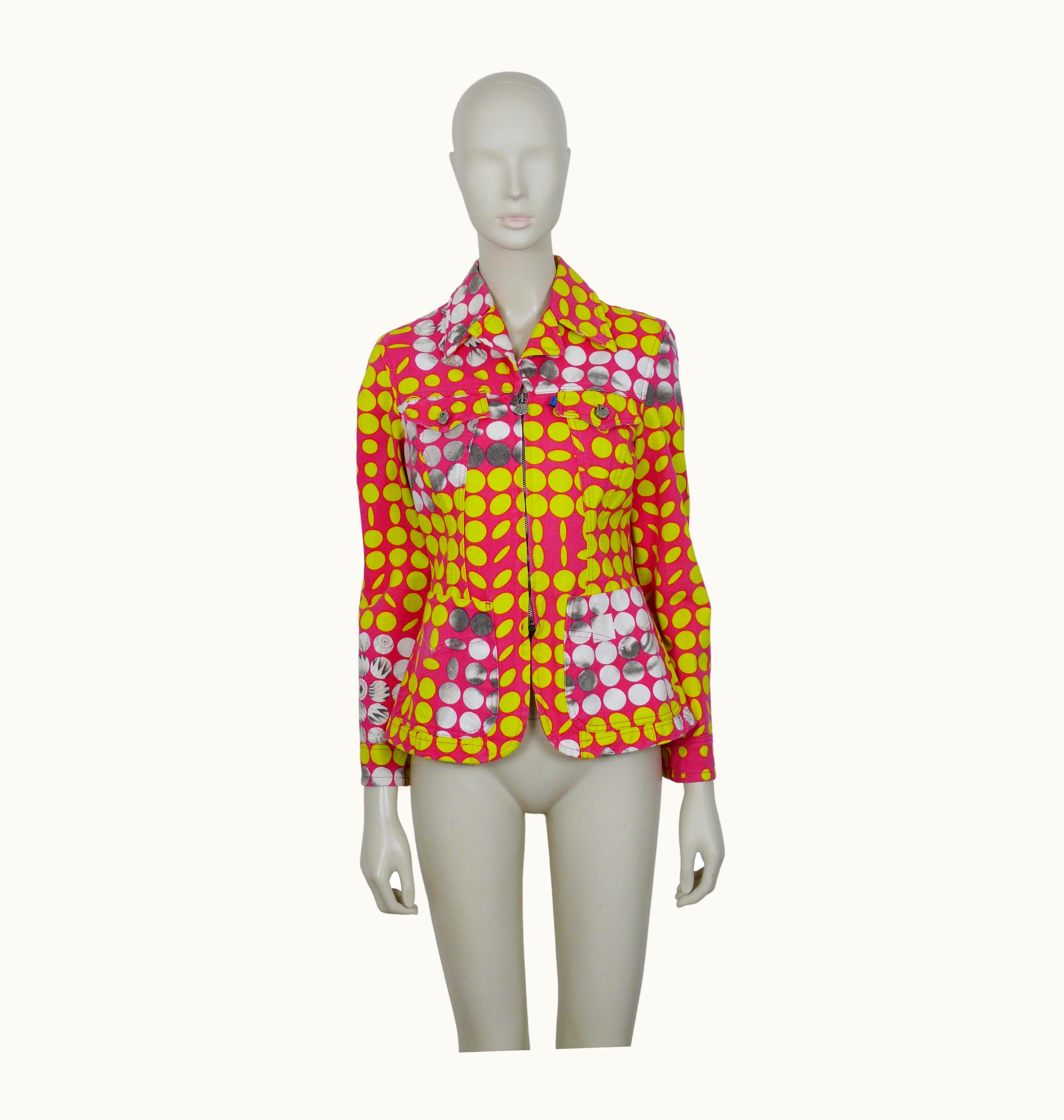 Christian Lacroix Christian Lacroix Jeans Vintage Op Art Print Cotton Jacket Us