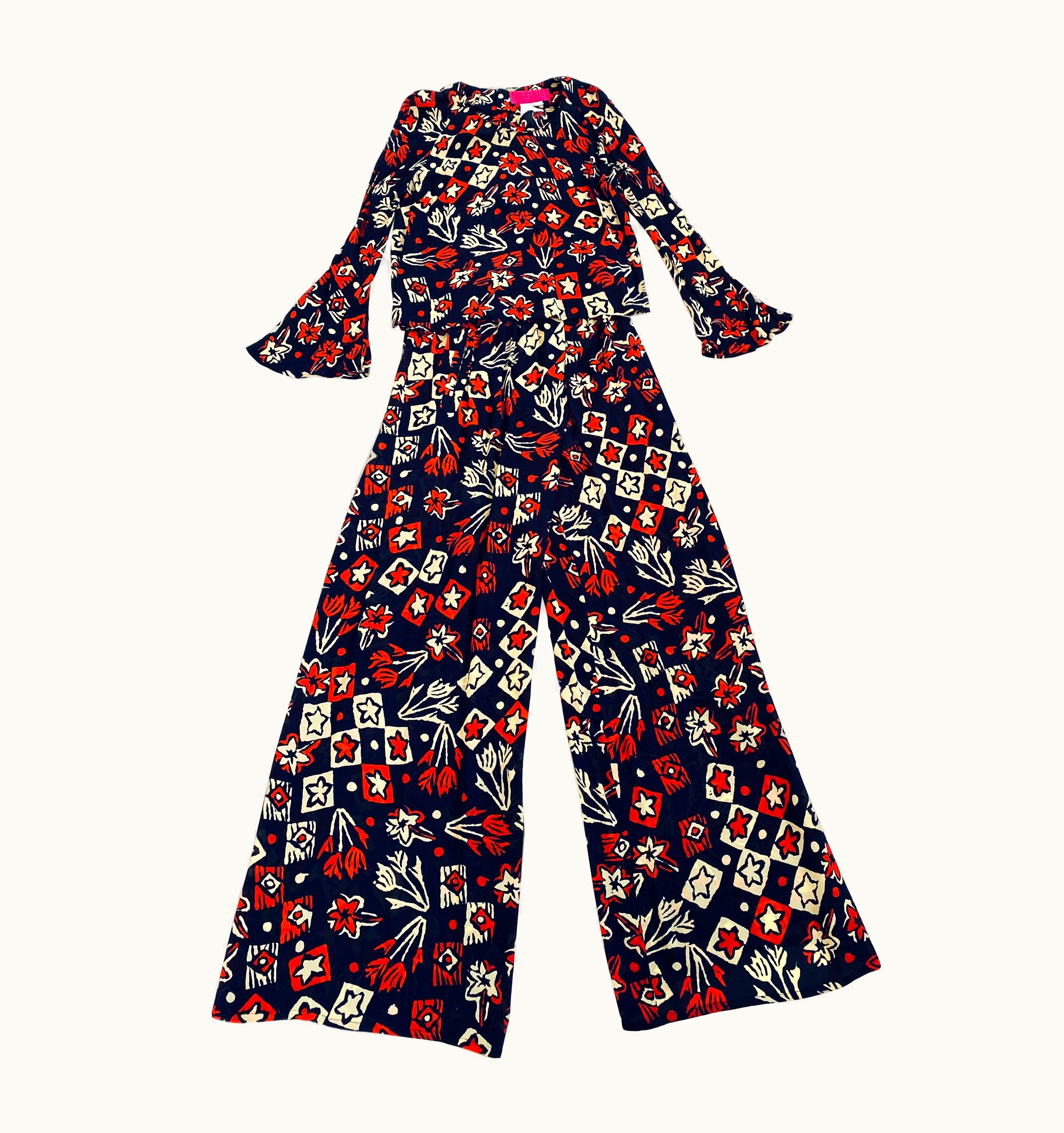 Christian Lacroix Christian La Croix Pink Label Vintage 1990s Crepe Pant Suit Nwt