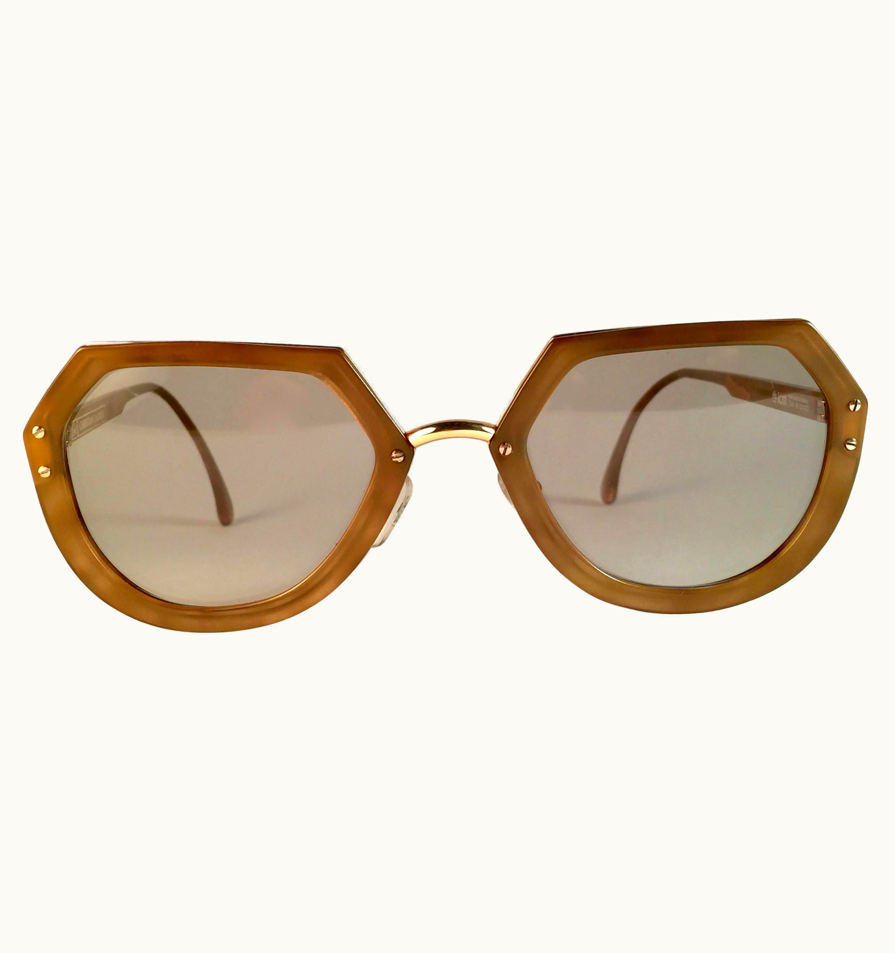 Christian Lacroix Vintage Christian Lacroix Ocre Gold Accents 1980 France Sunglass