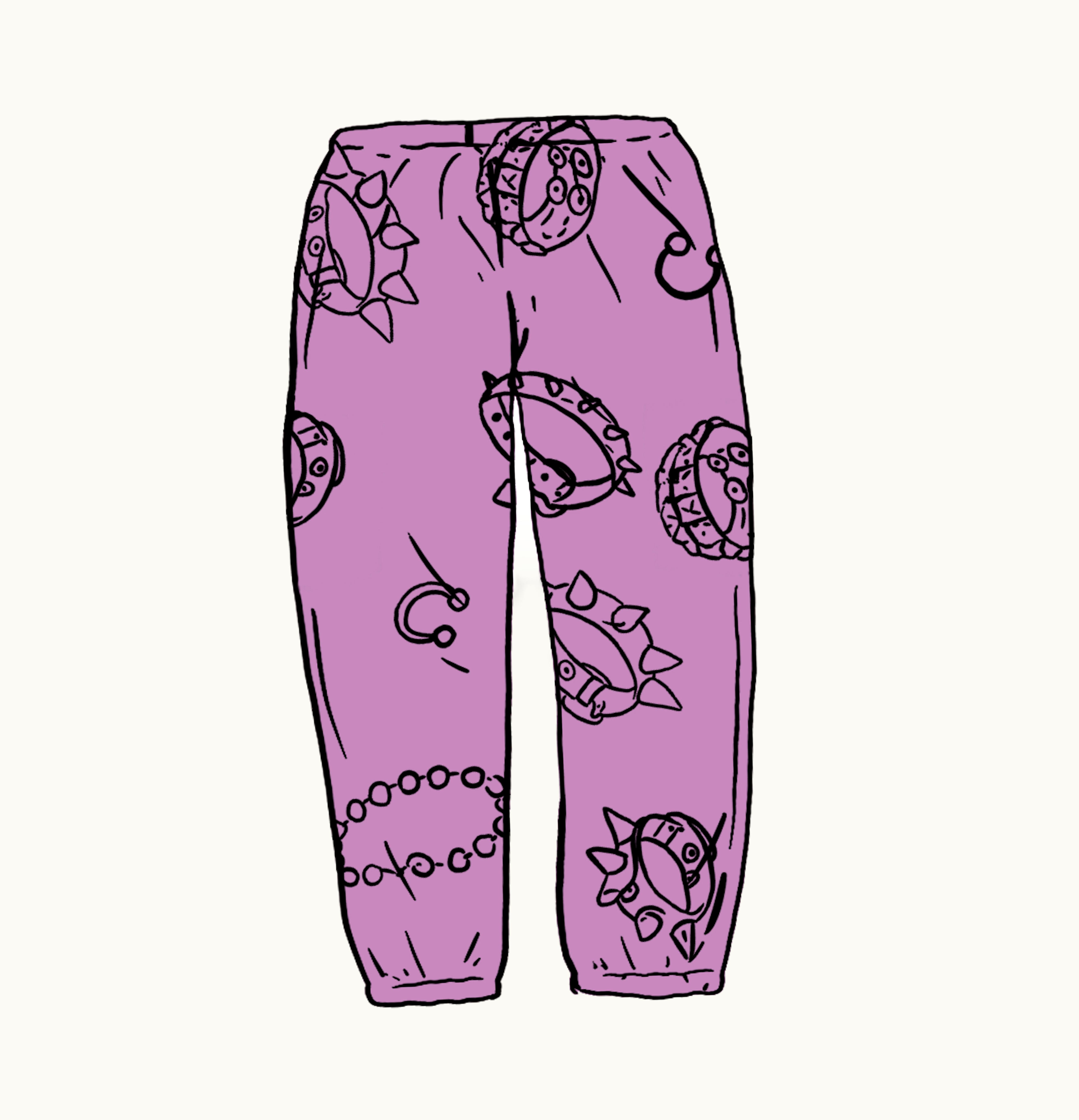Supreme Supreme Studded Collars Sweatpant Violet