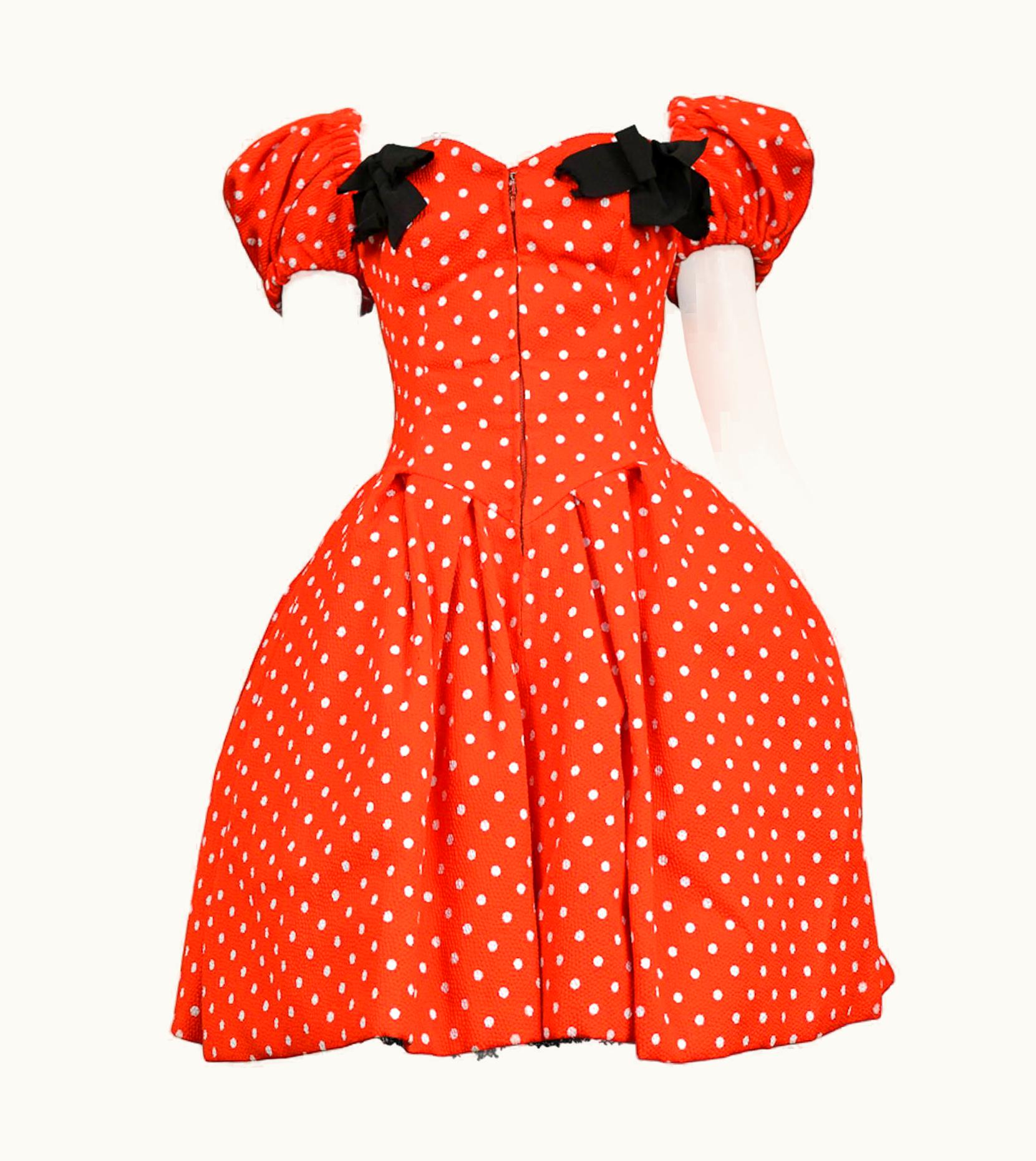 Christian Lacroix Vintage Christian Lacroix Iconic S/S 1988 Polka Dot Party Dress